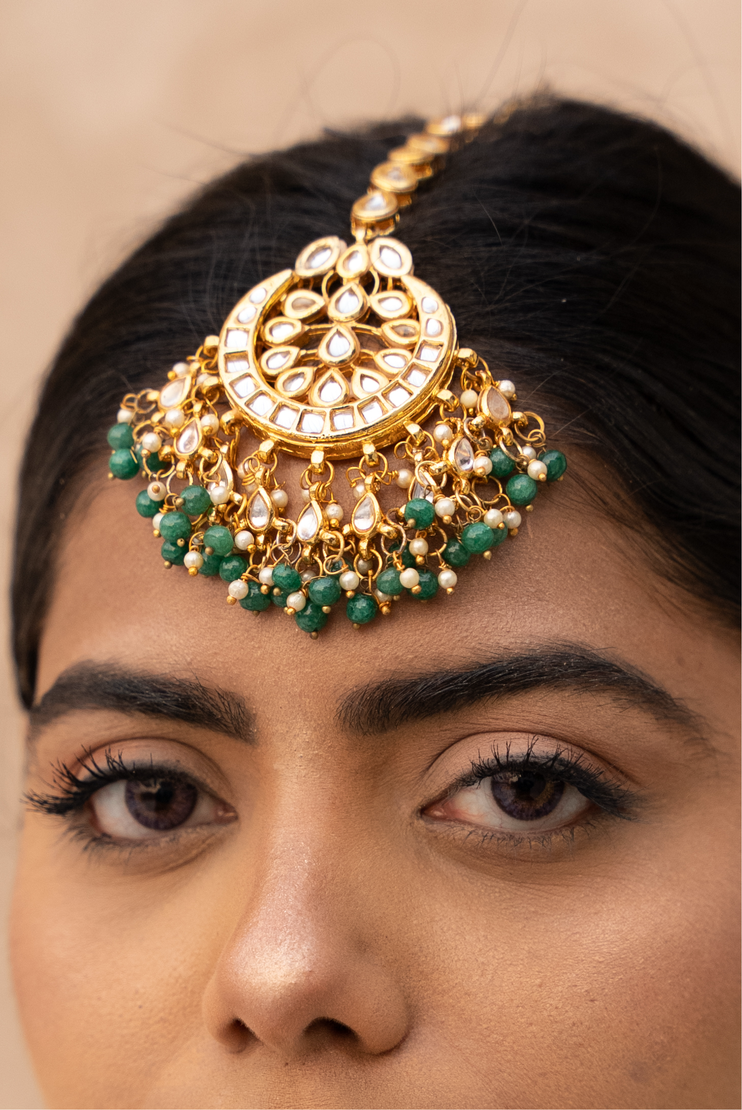Sifat Maangtika – Timeless Fusion of Kundan, Pearls & Polki