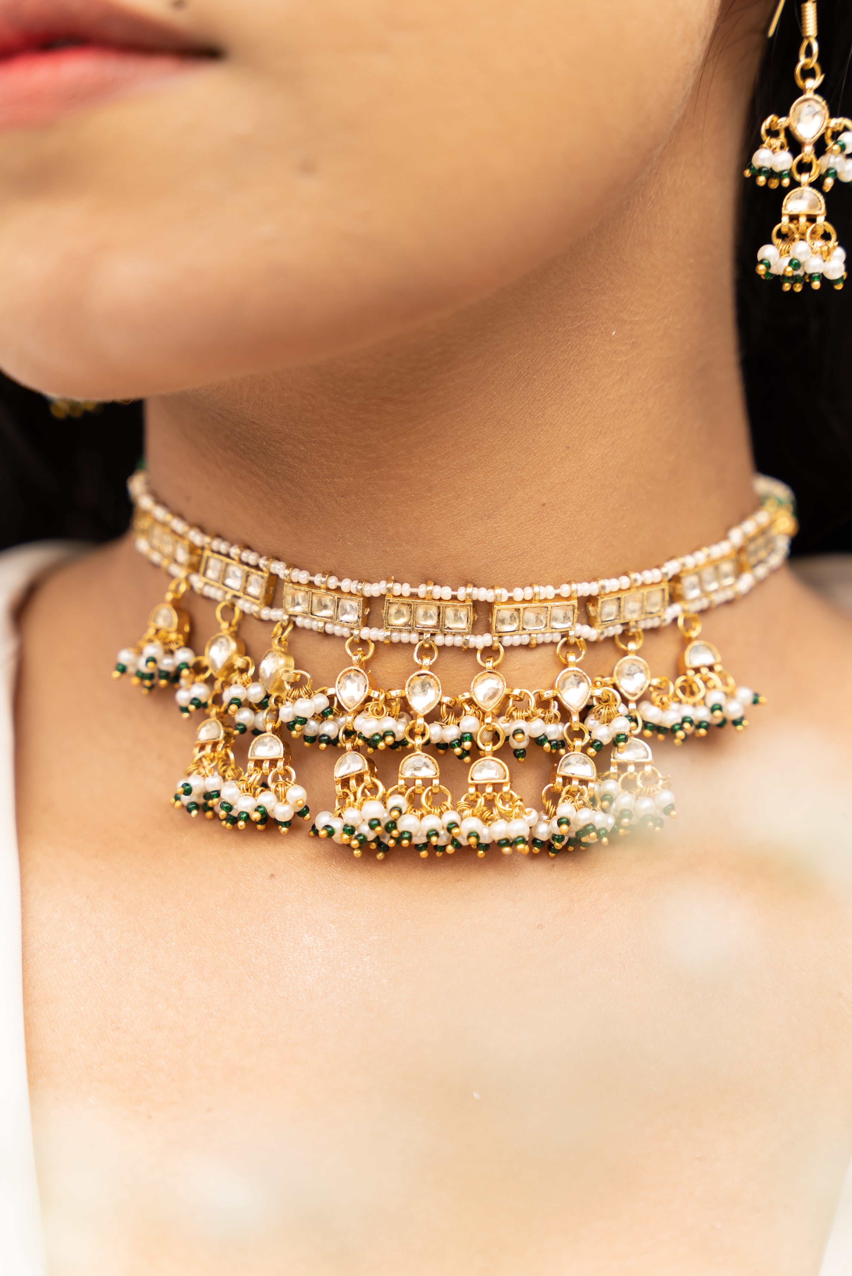 Moti Choker  – 22K Gold Plated