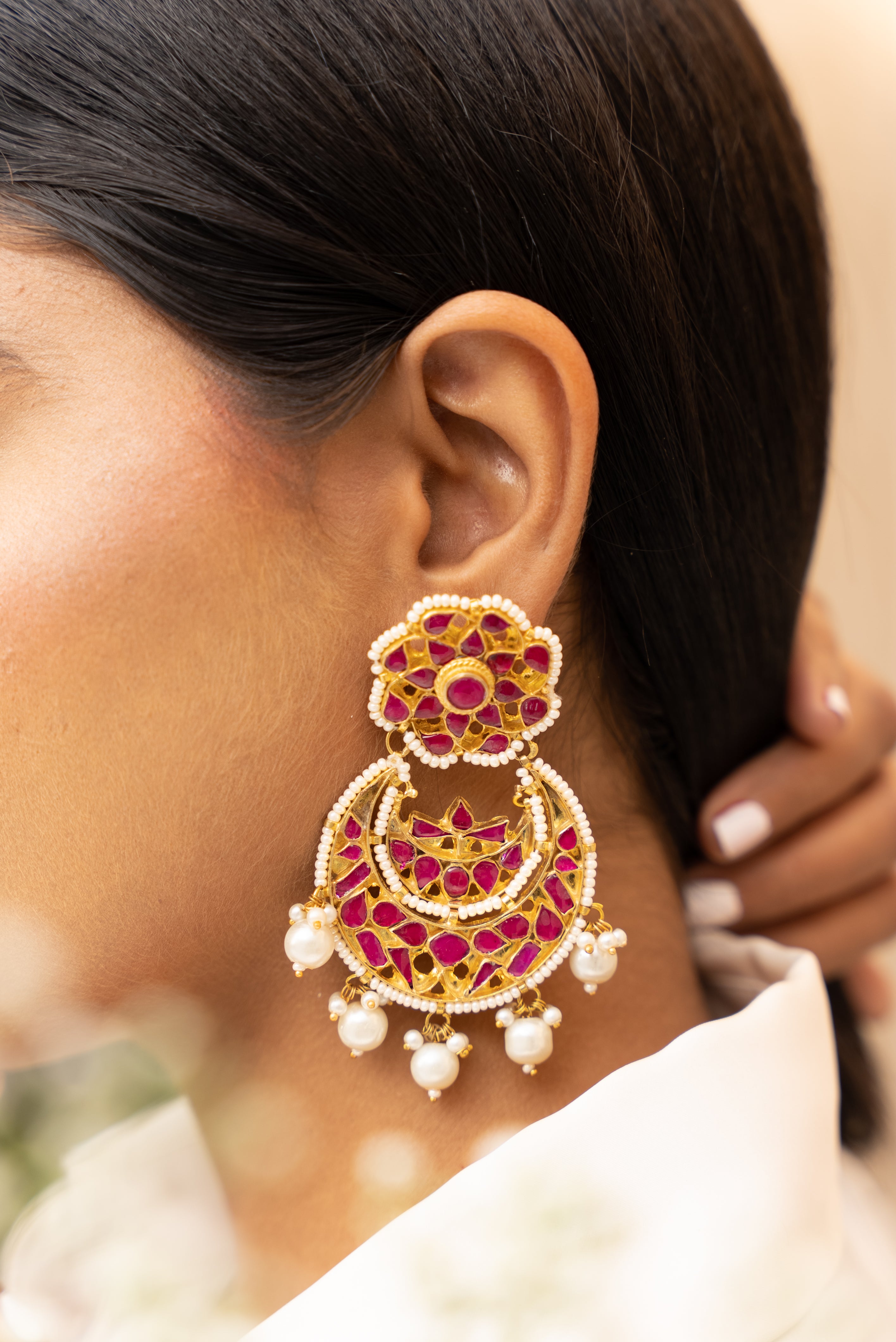 Sindoori Earrings – 22K Gold Plated |Timeless Elegance