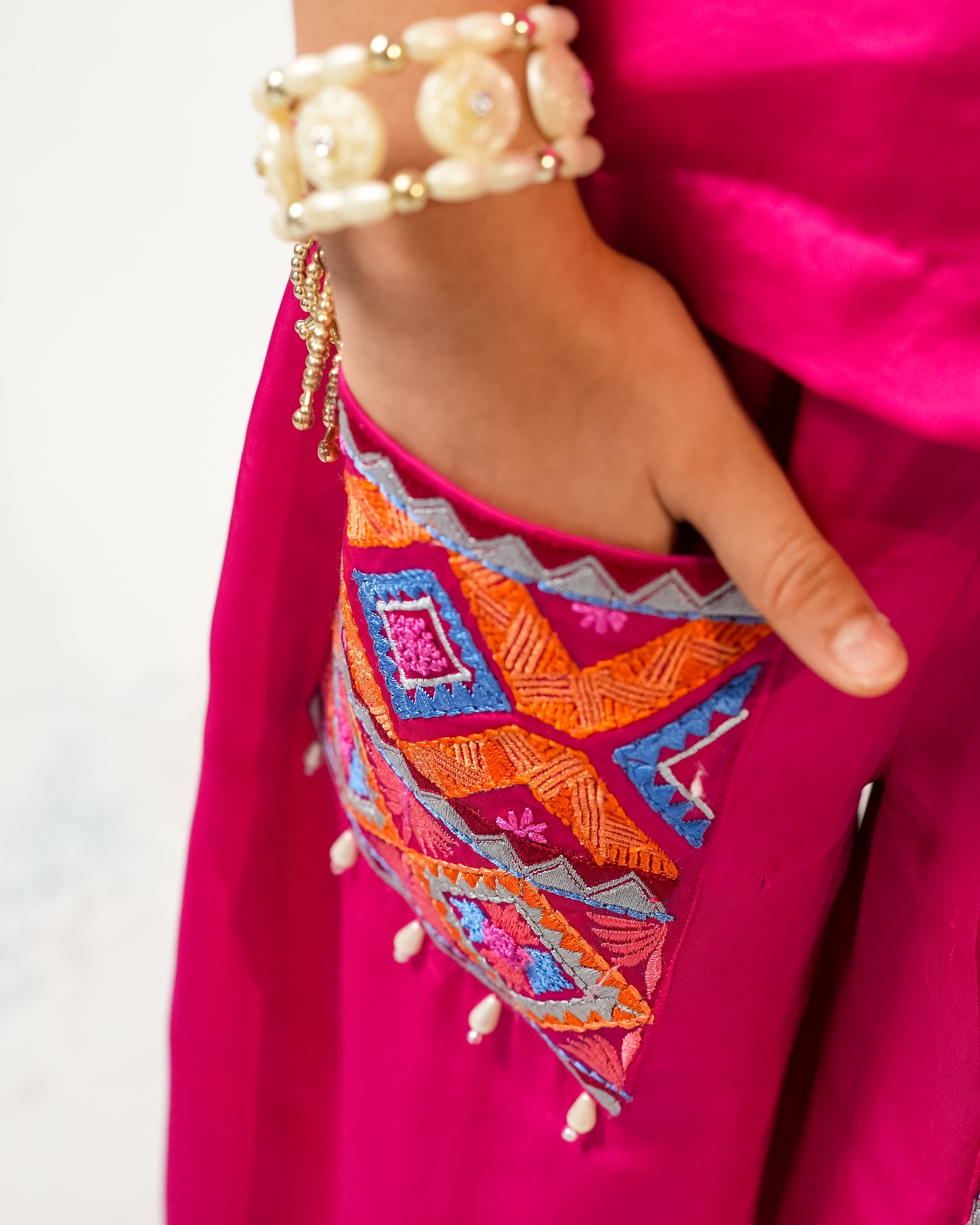 Sifat Halter Pants Set – Ethnic Chic for Little Divas