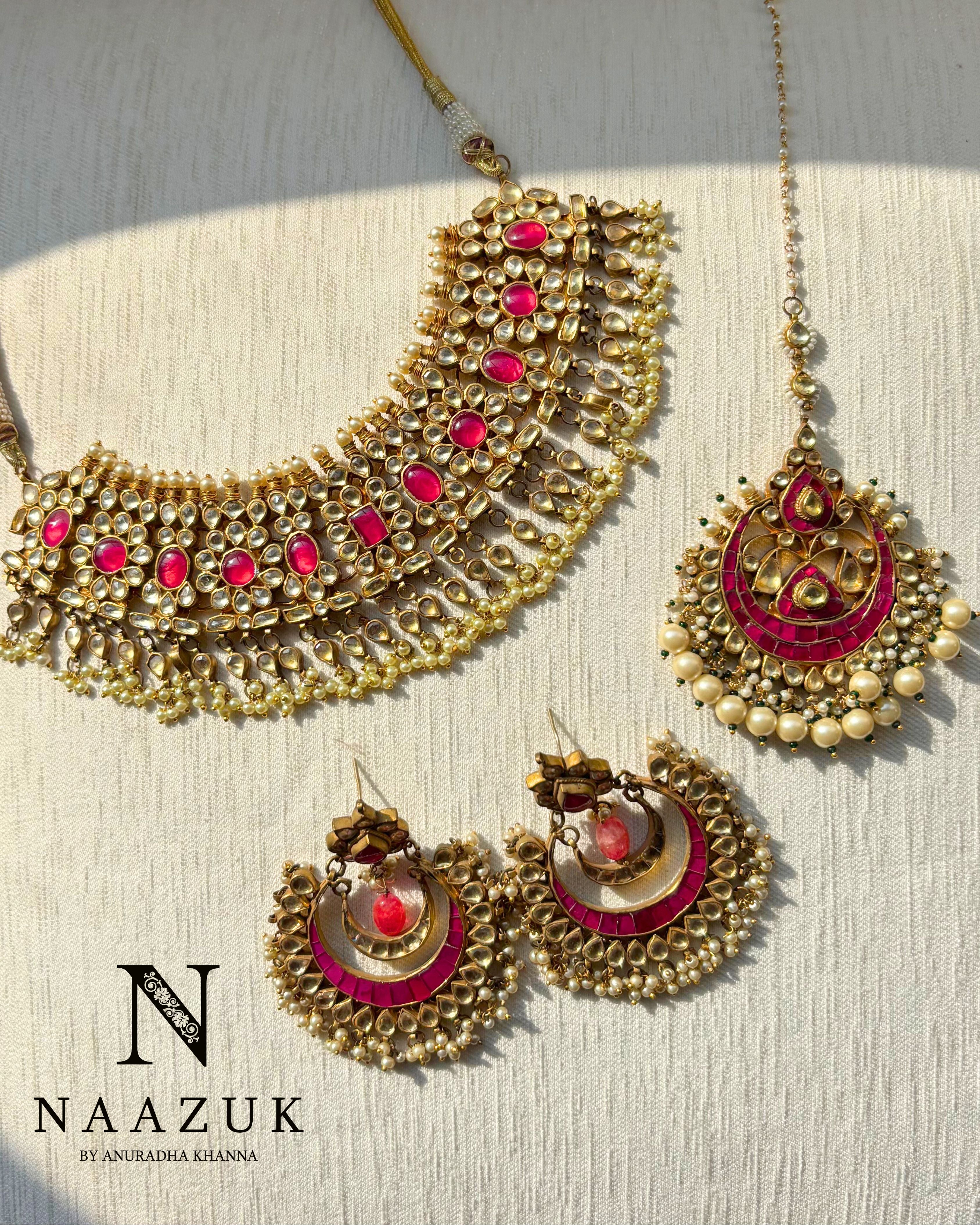 Shreya Choker Set – 22K Gold Plated | Brass-Silver Alloy | Clearance Sale
