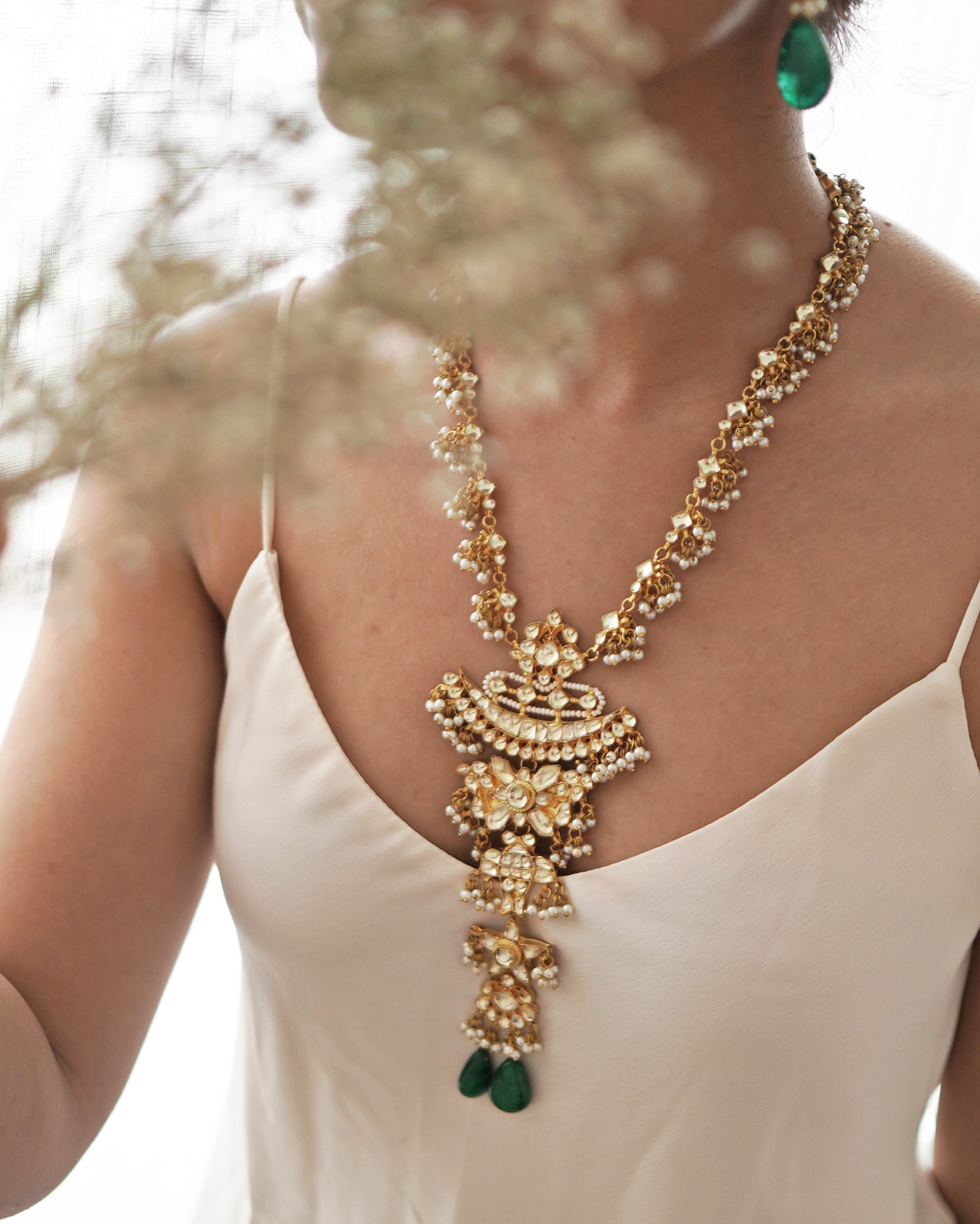 Suhani Long Necklace Set – 22K Gold Plated | Next-to-Real Finish