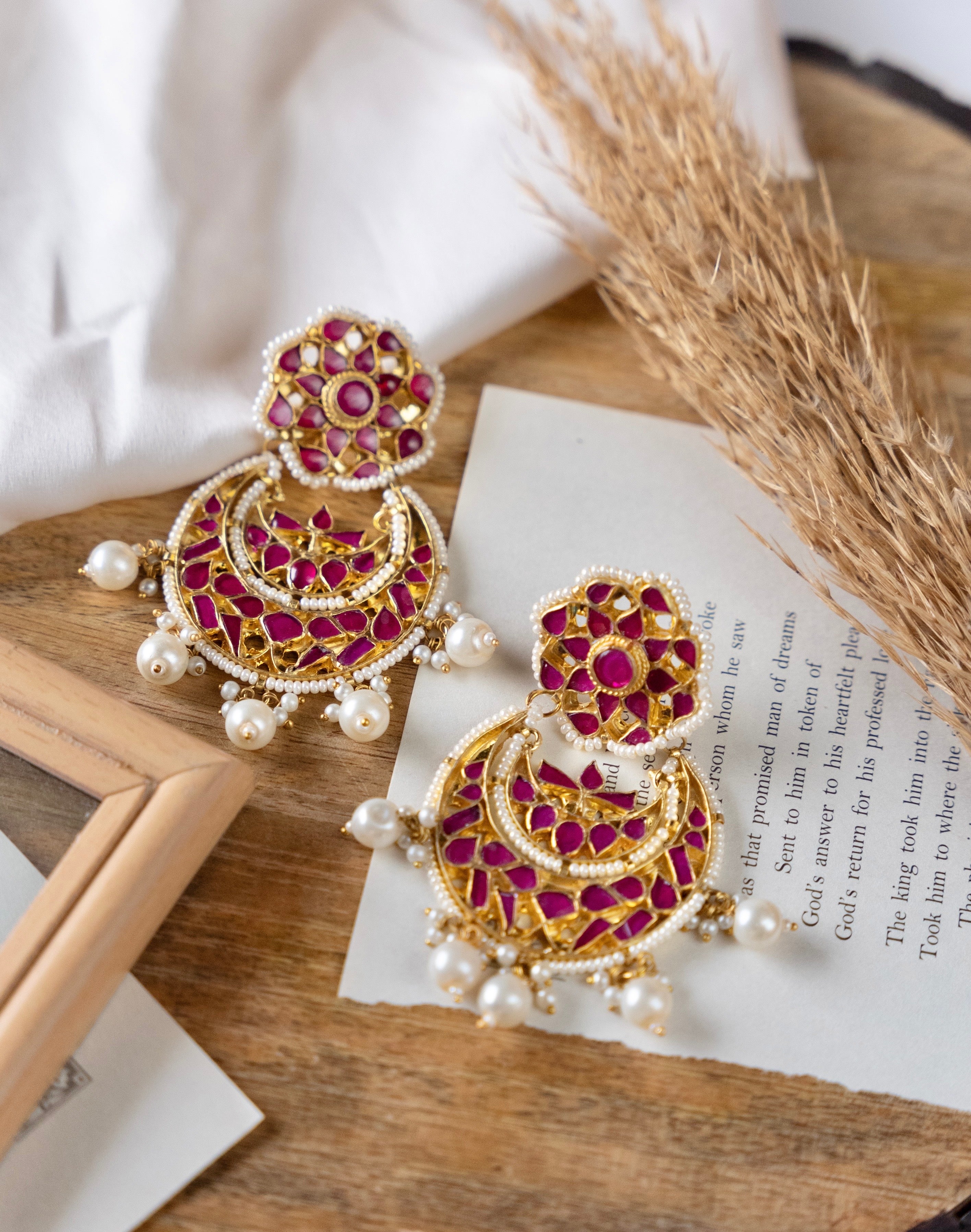 Sindoori Earrings – 22K Gold Plated |Timeless Elegance