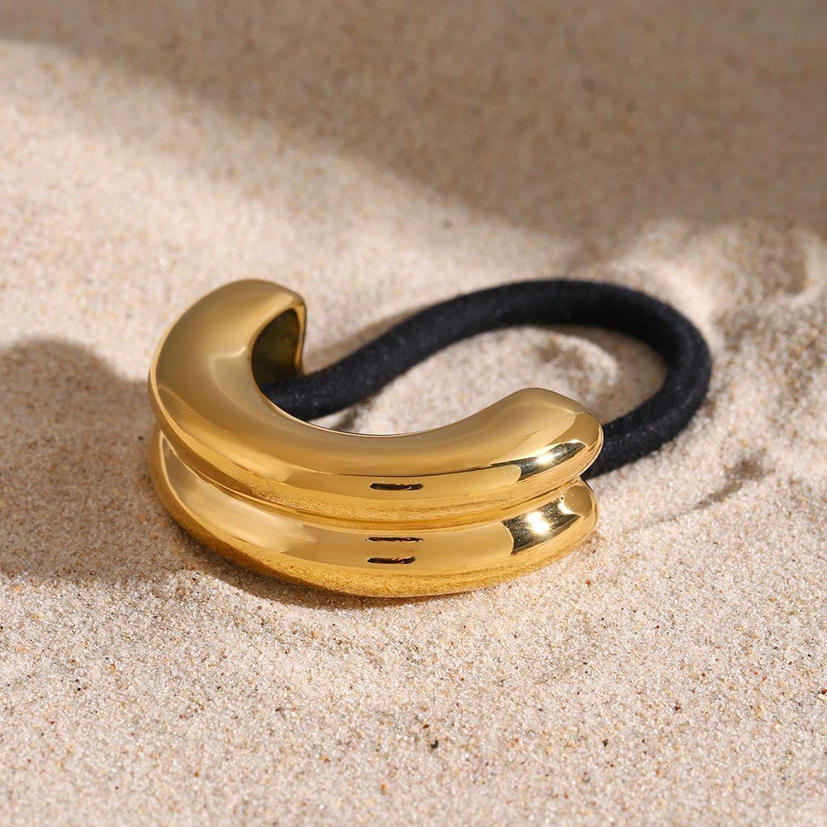 Butter Hair Band – 18K Gold Plated | Stainless Steel | Solid Sculptural Hair Accessory