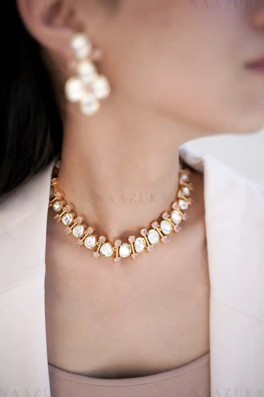 Gulab - faux Polki neckline