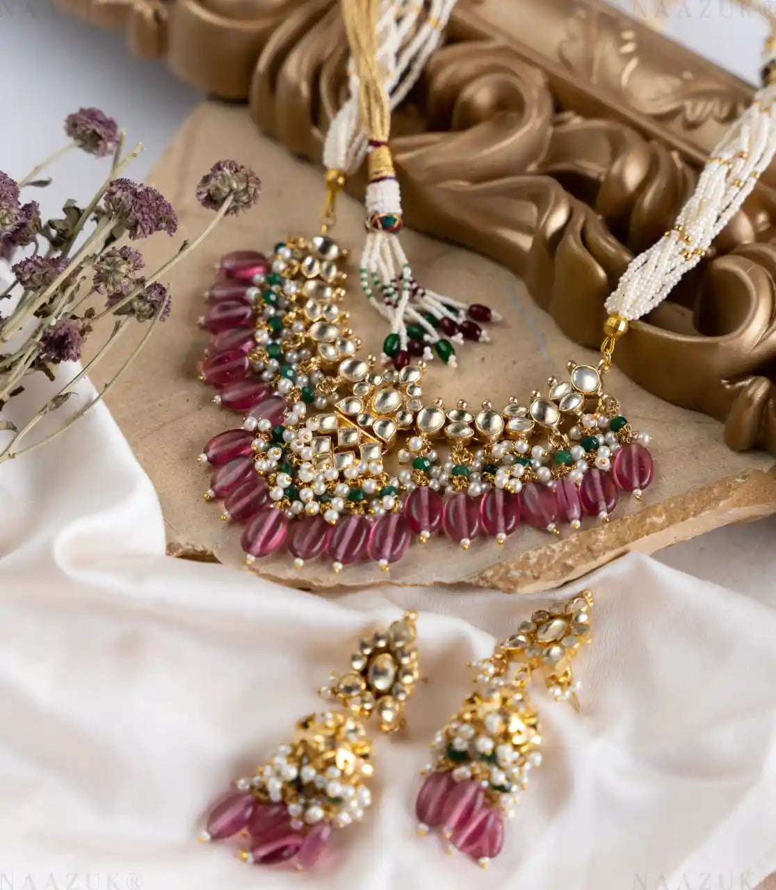 Noor Set – Minimal Jadau Kundan Elegance