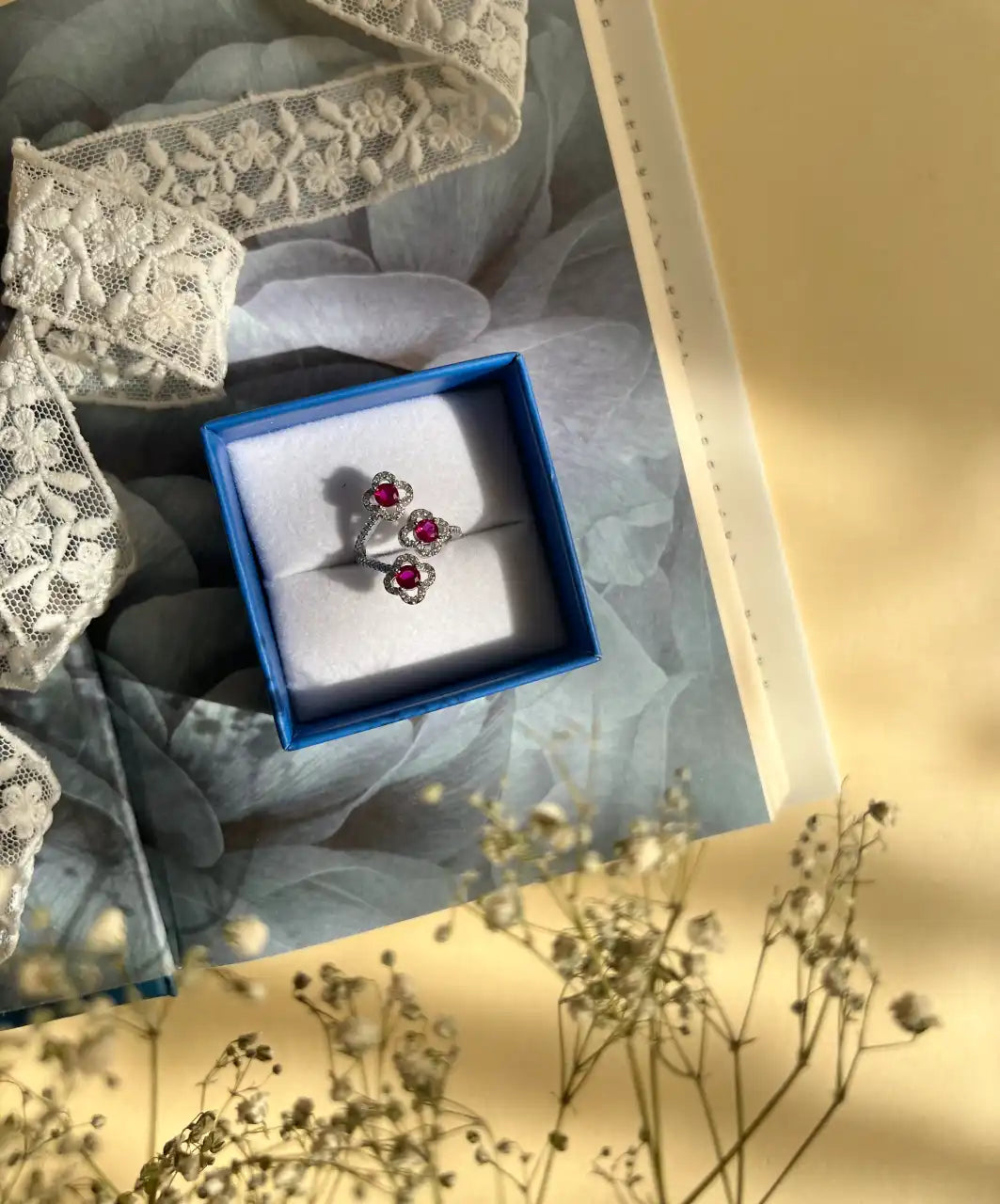 Tri Silver Ring – Adjustable Openable Ring
