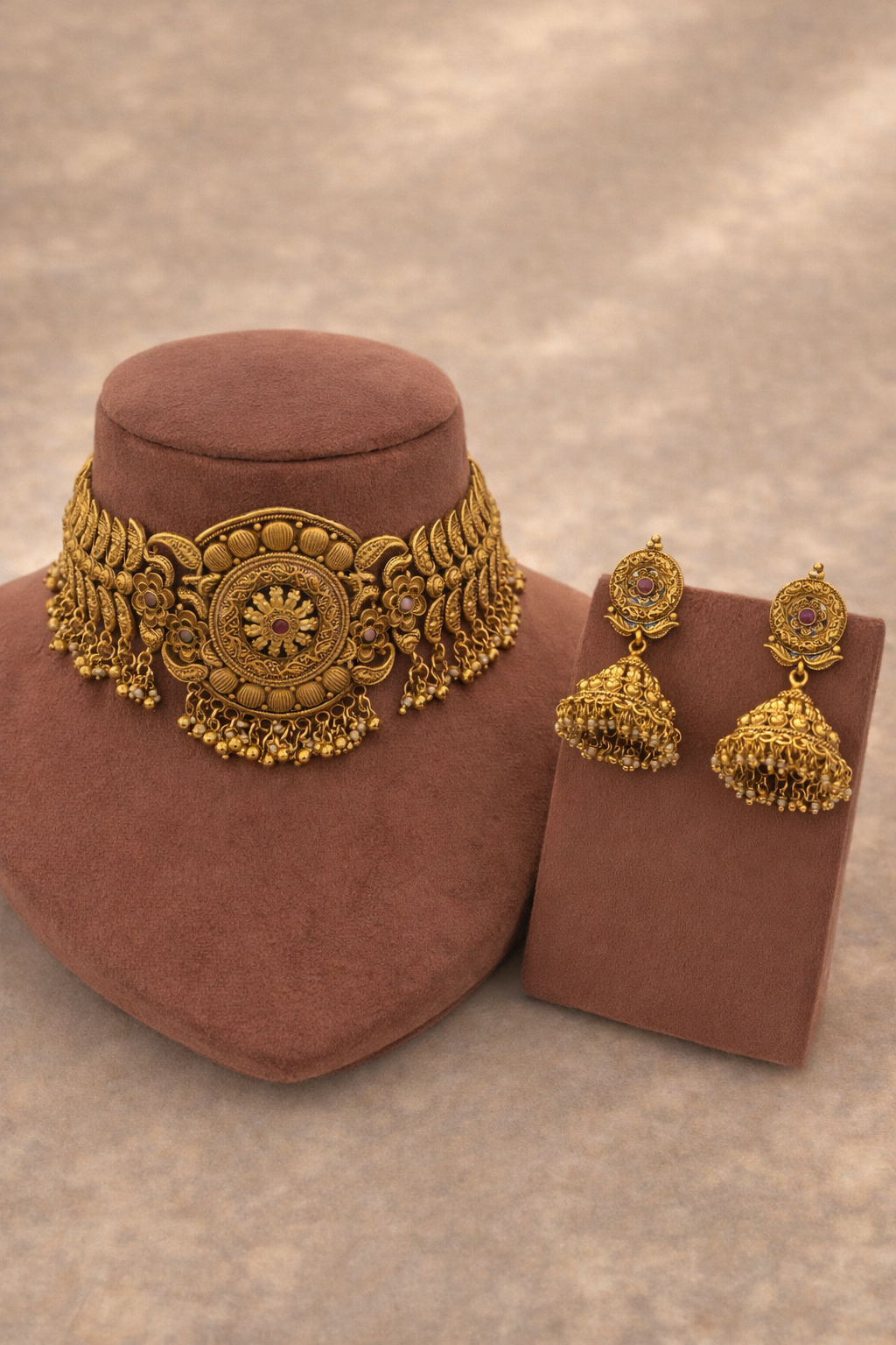 Swarnika Gold Look-Alike 1gm Gold Plated Imitation Jewellery