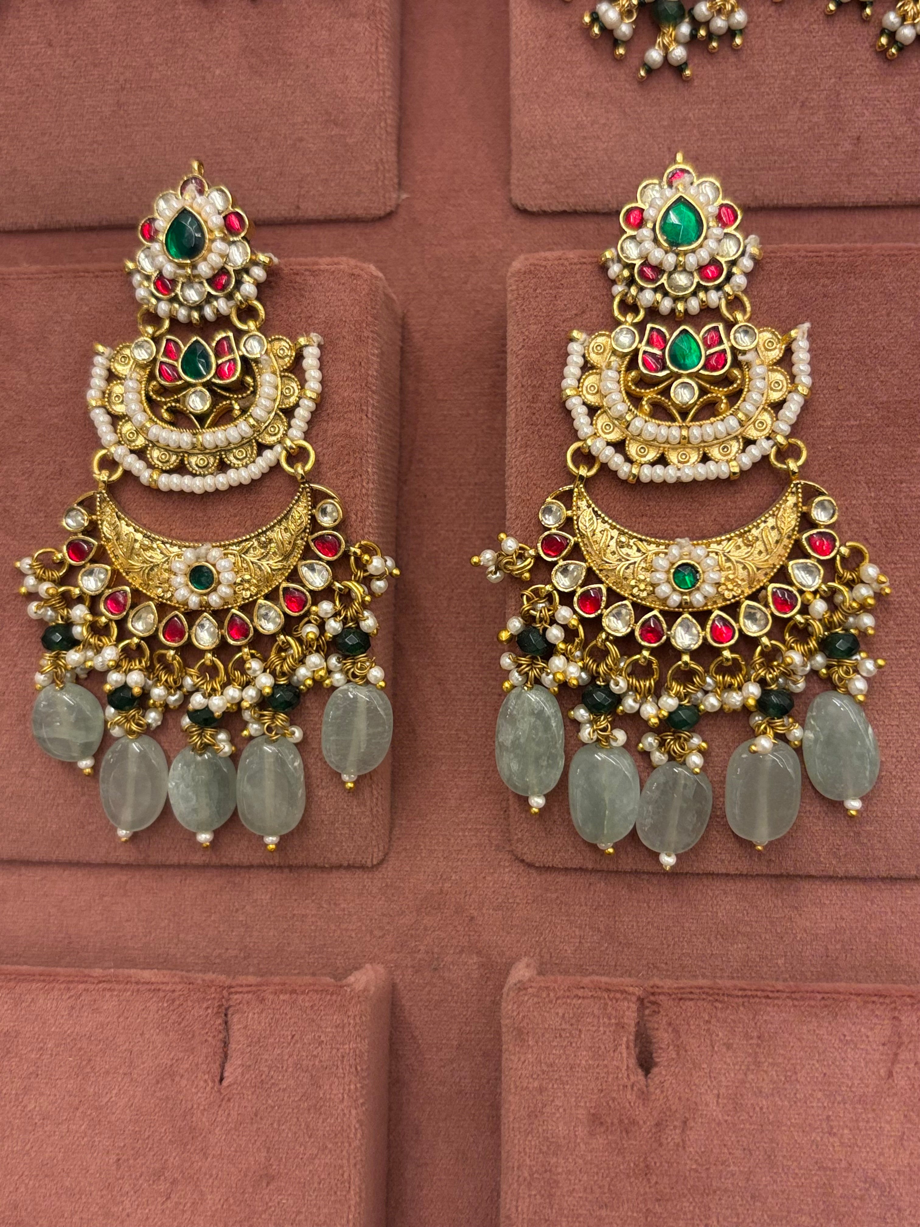 Virasat Antique Gold Look-Alike Earrings
