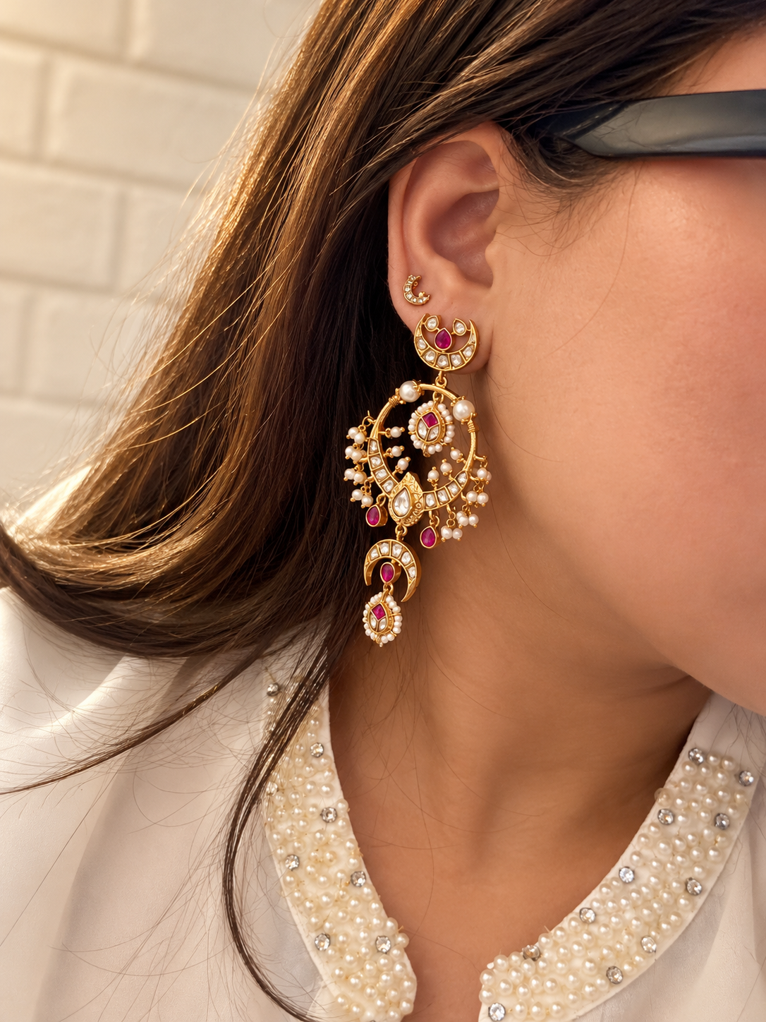 Kamdhenu drop earrings
