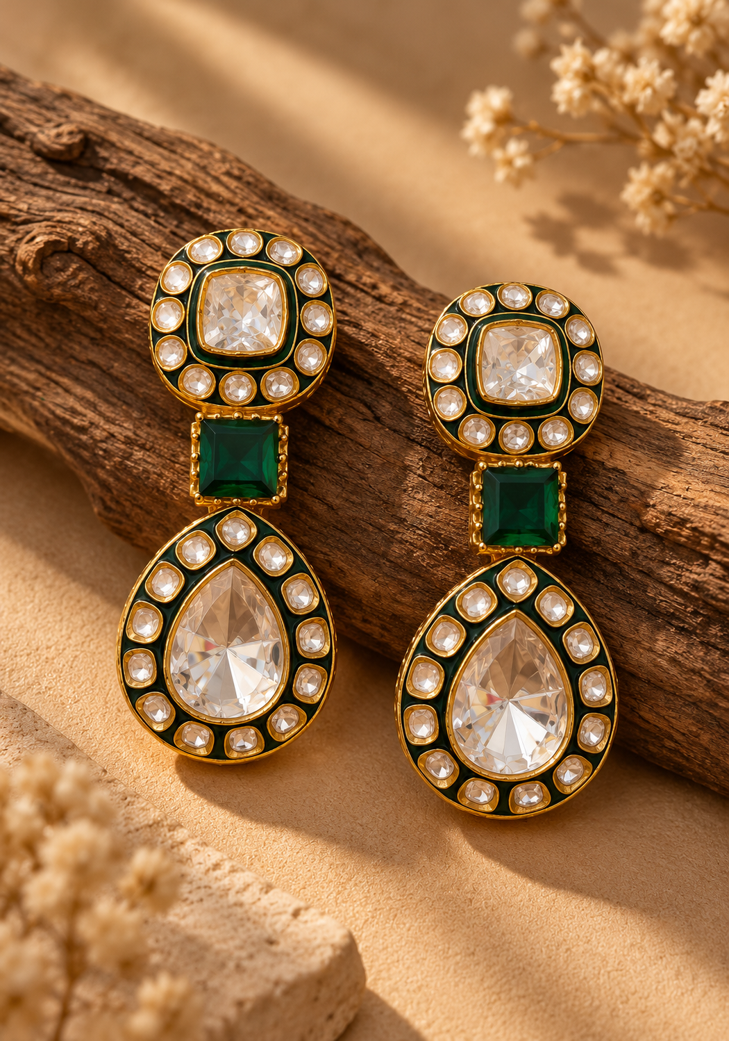 ChandVira Heritage Chandbalis – Classic Crescent Statement Earrings