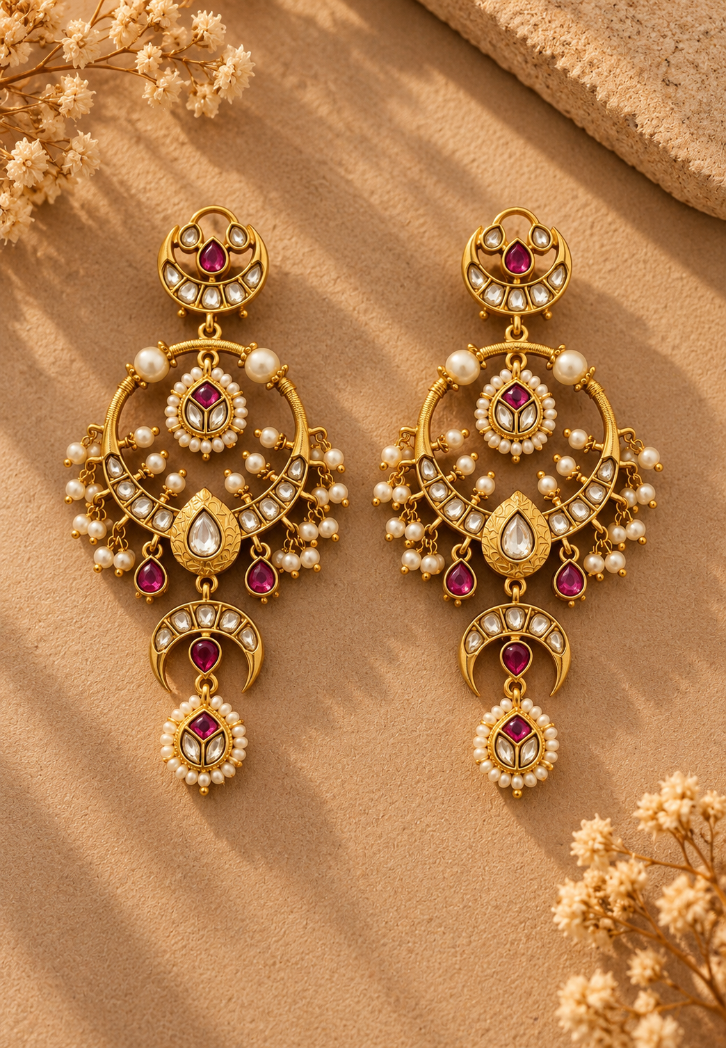 Kamdhenu drop earrings