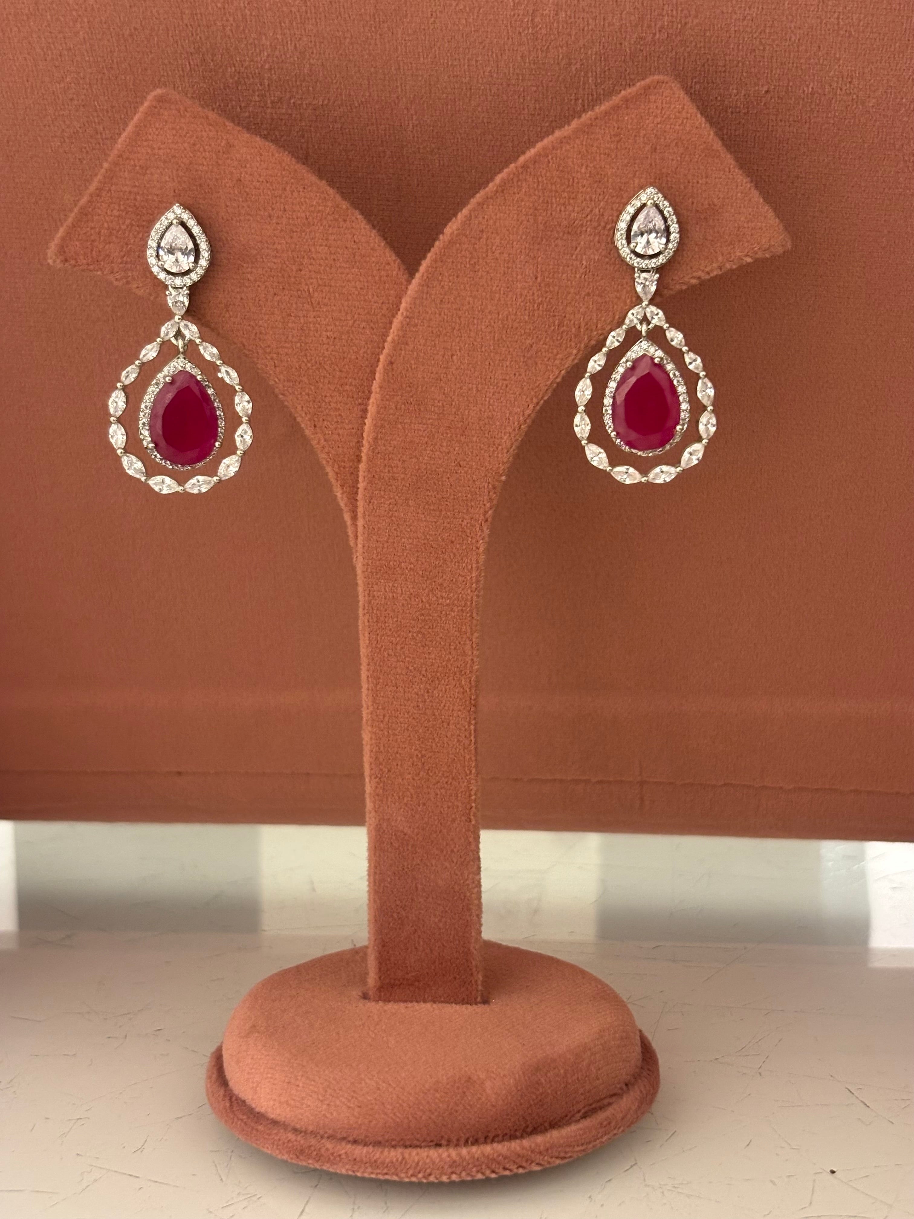 Elara Diamond Drop Earrings