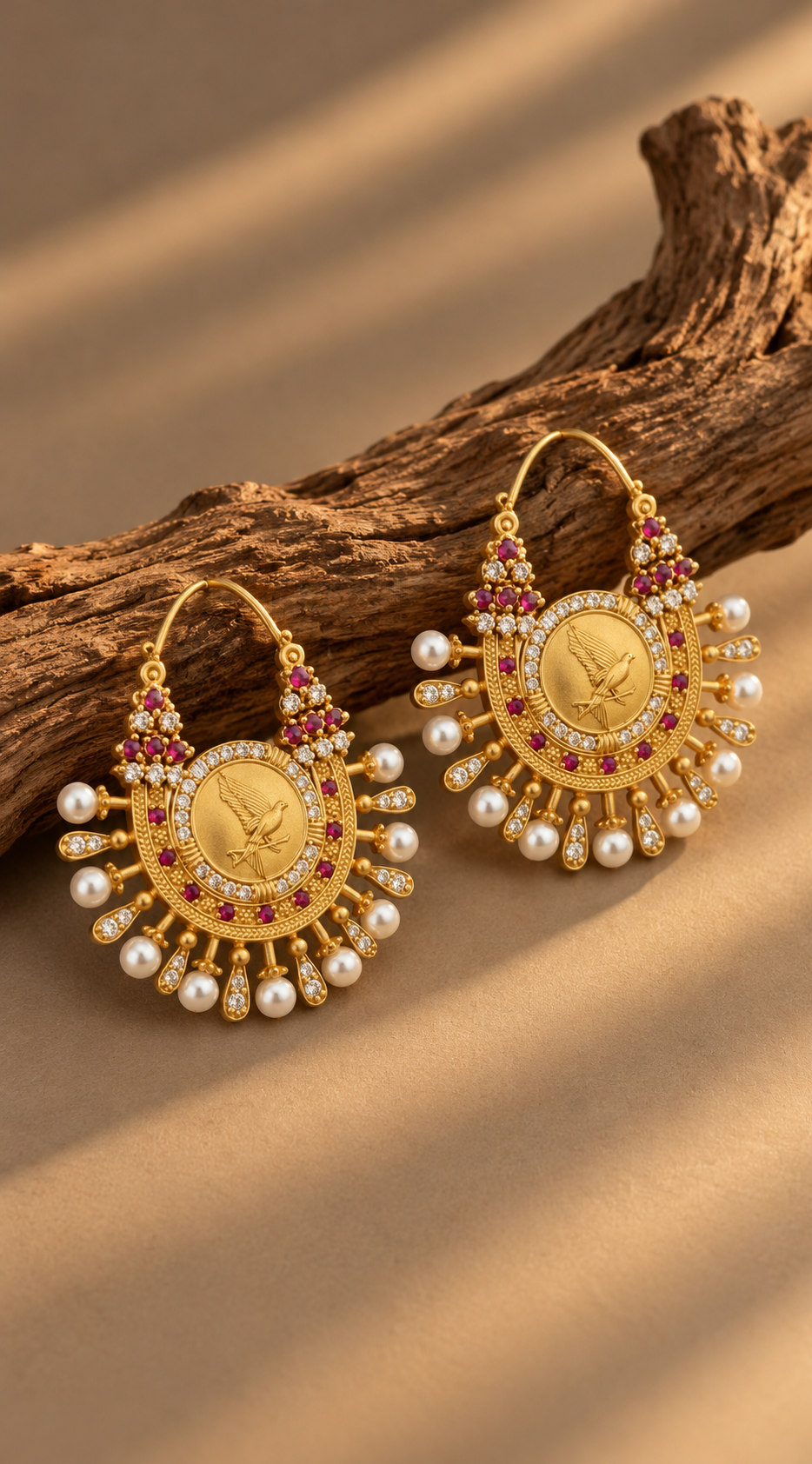 Amora Textured Heart Earrings