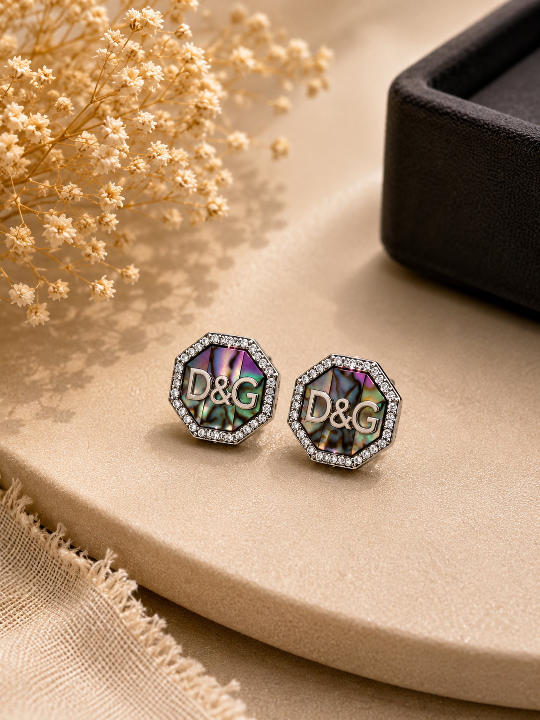 Monogram Stud Earrings – 92.5 Sterling Silver