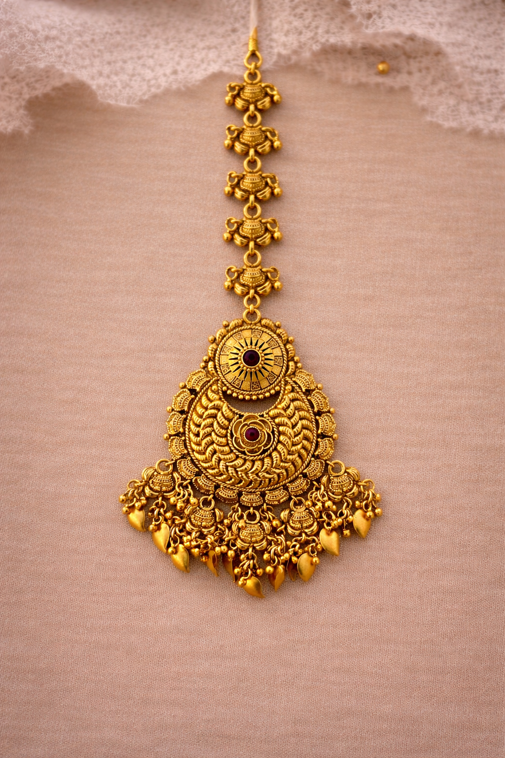 PeepulValli Heritage Tikka | Peepul Patti Maang Tikka