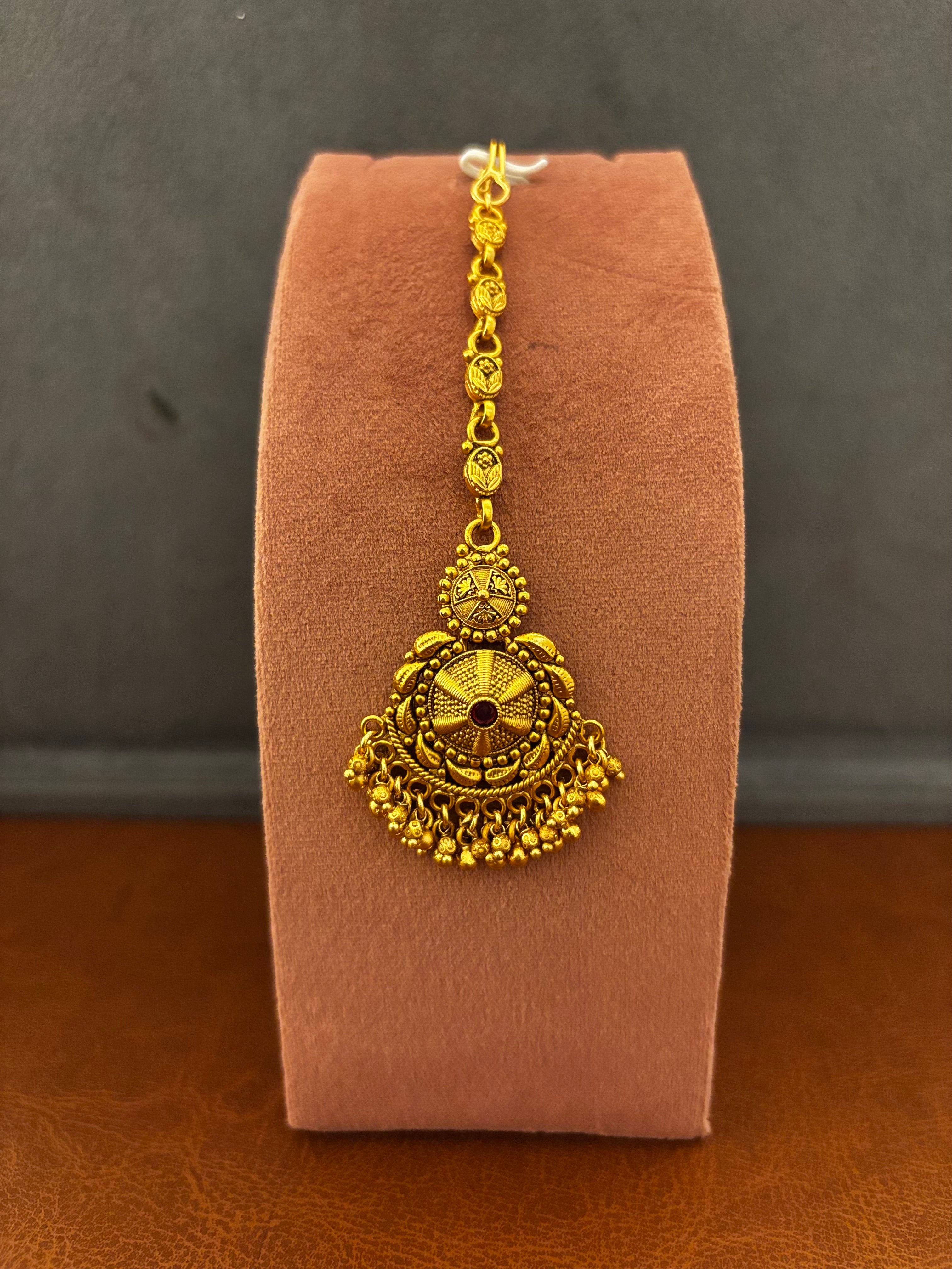 Nanhi Noor Mini‑Me Tikka | Petite Gold Look‑Alike Maang Tikka