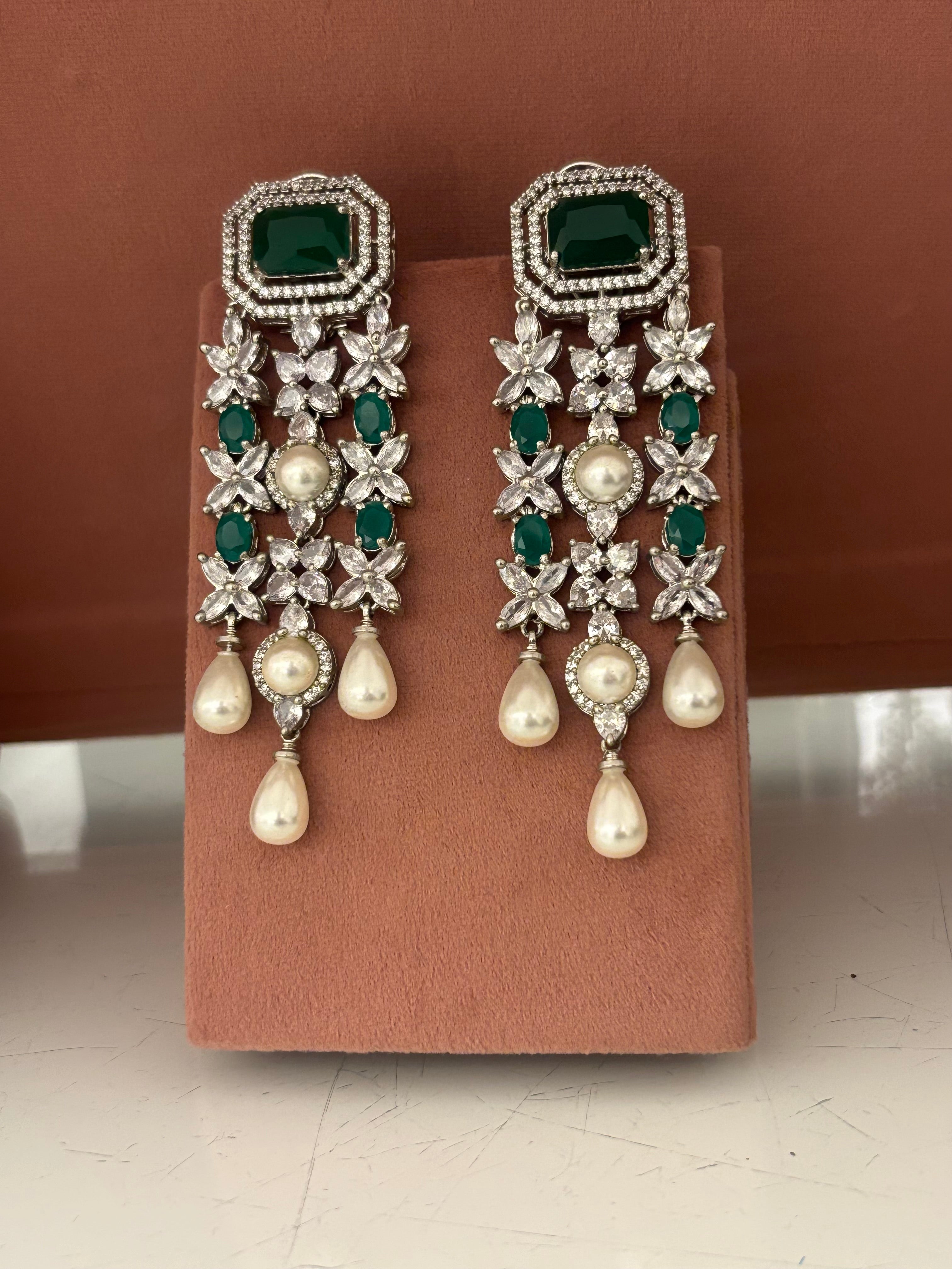Celeste Diamond Long Earrings