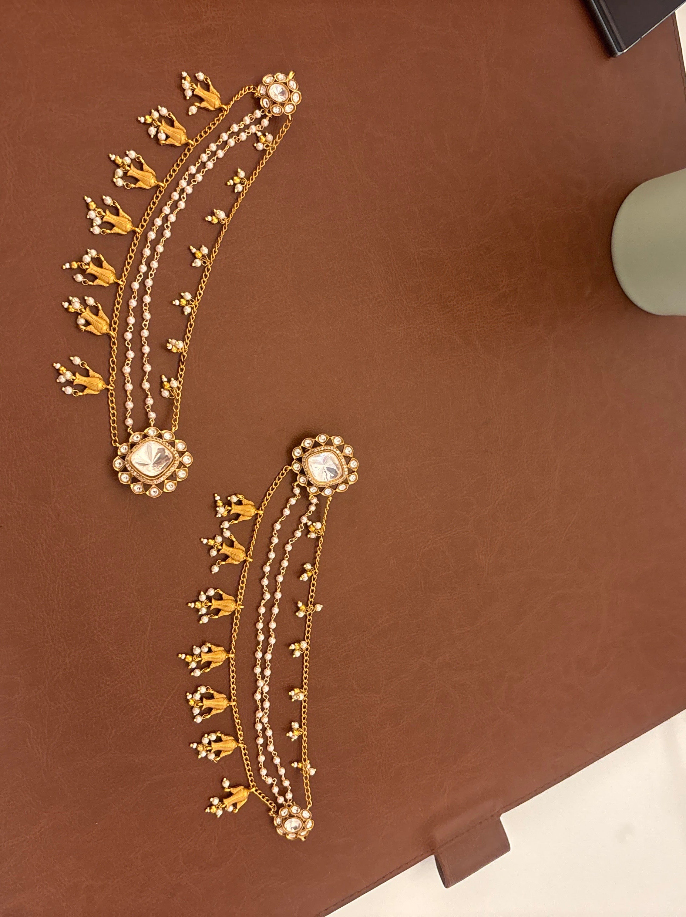 MEHAR ORNATE LAYERED EARRINGS no