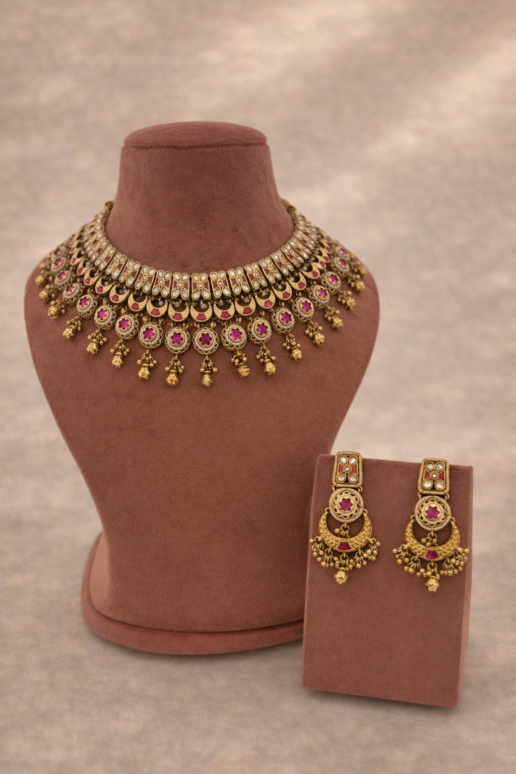 Imperial Shine Gold Look-Alike Heavy Bridal Jewellery Set