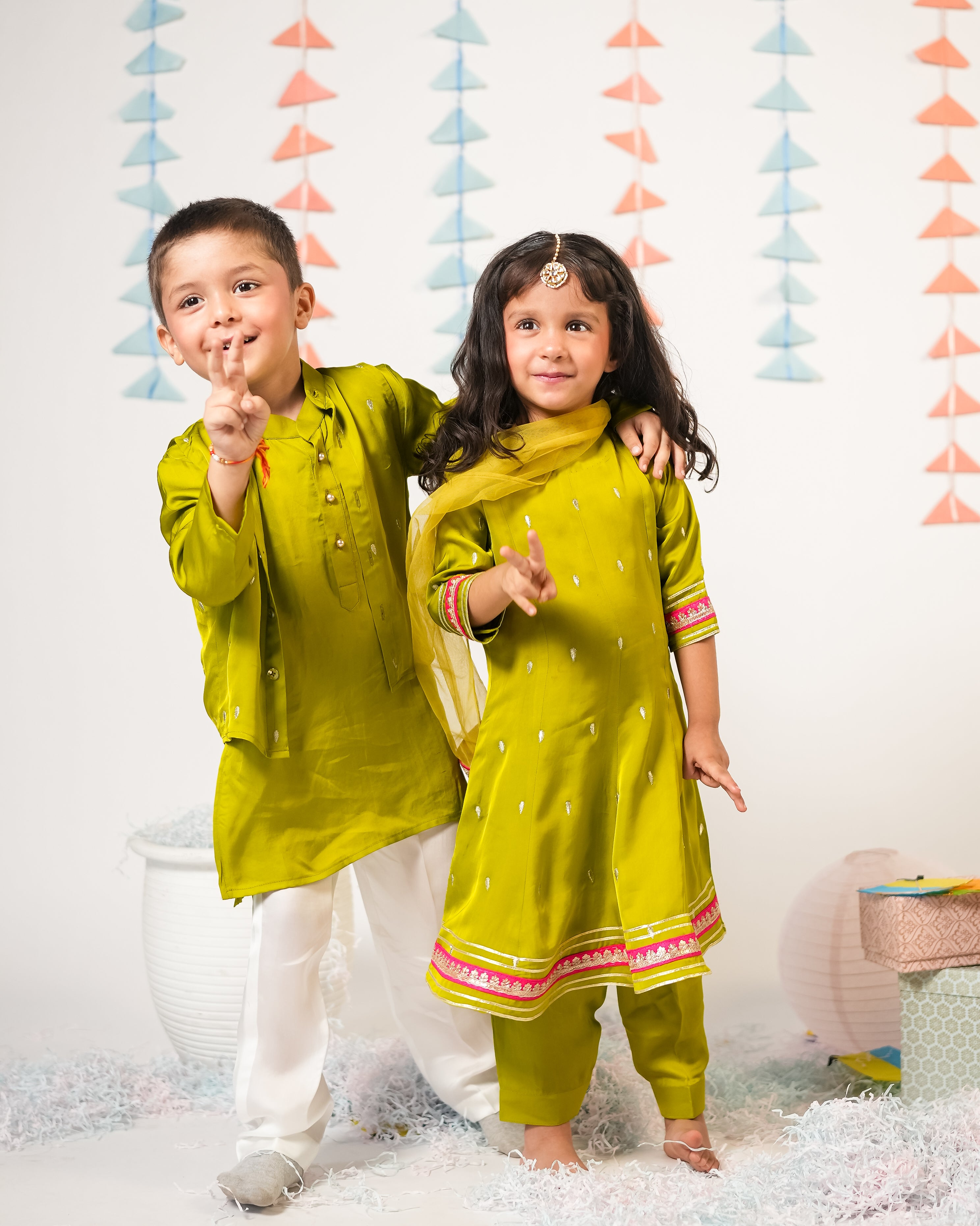 Gulbaano A-Line Suit – Classic Style for Little Girls