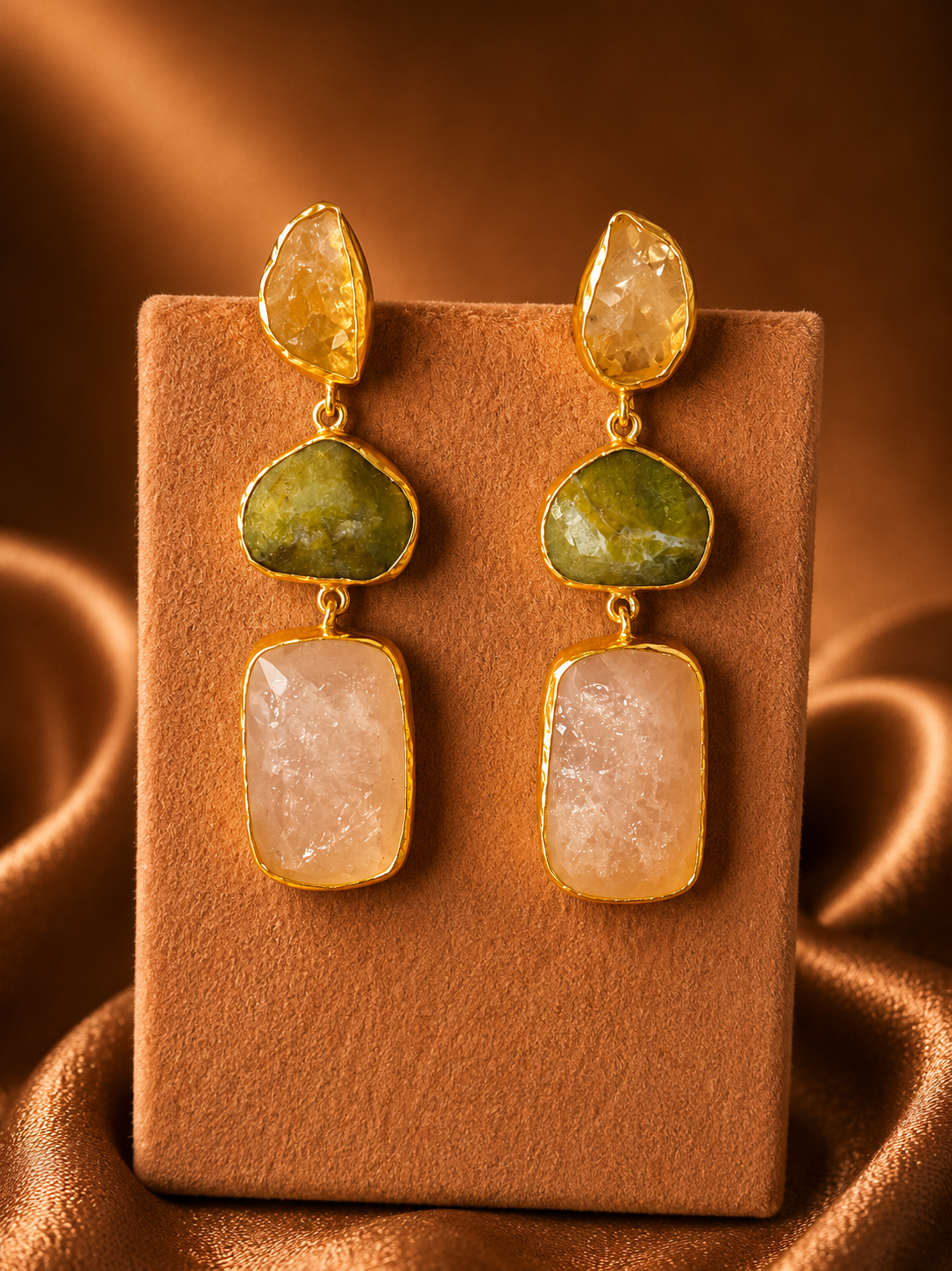 Verdant Luxe Drop Earrings