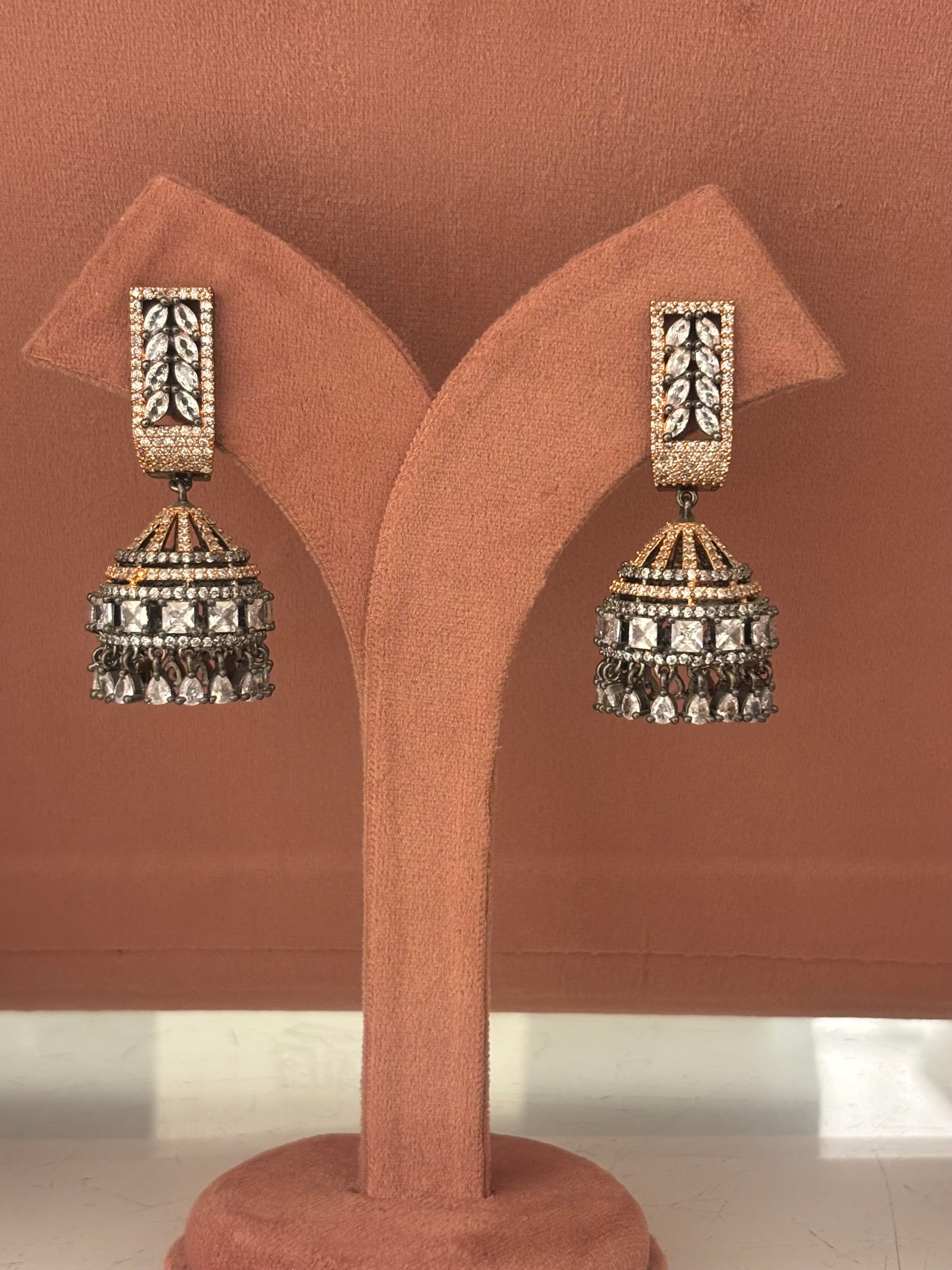 Ariya Diamond Mini Jhumki Earrings