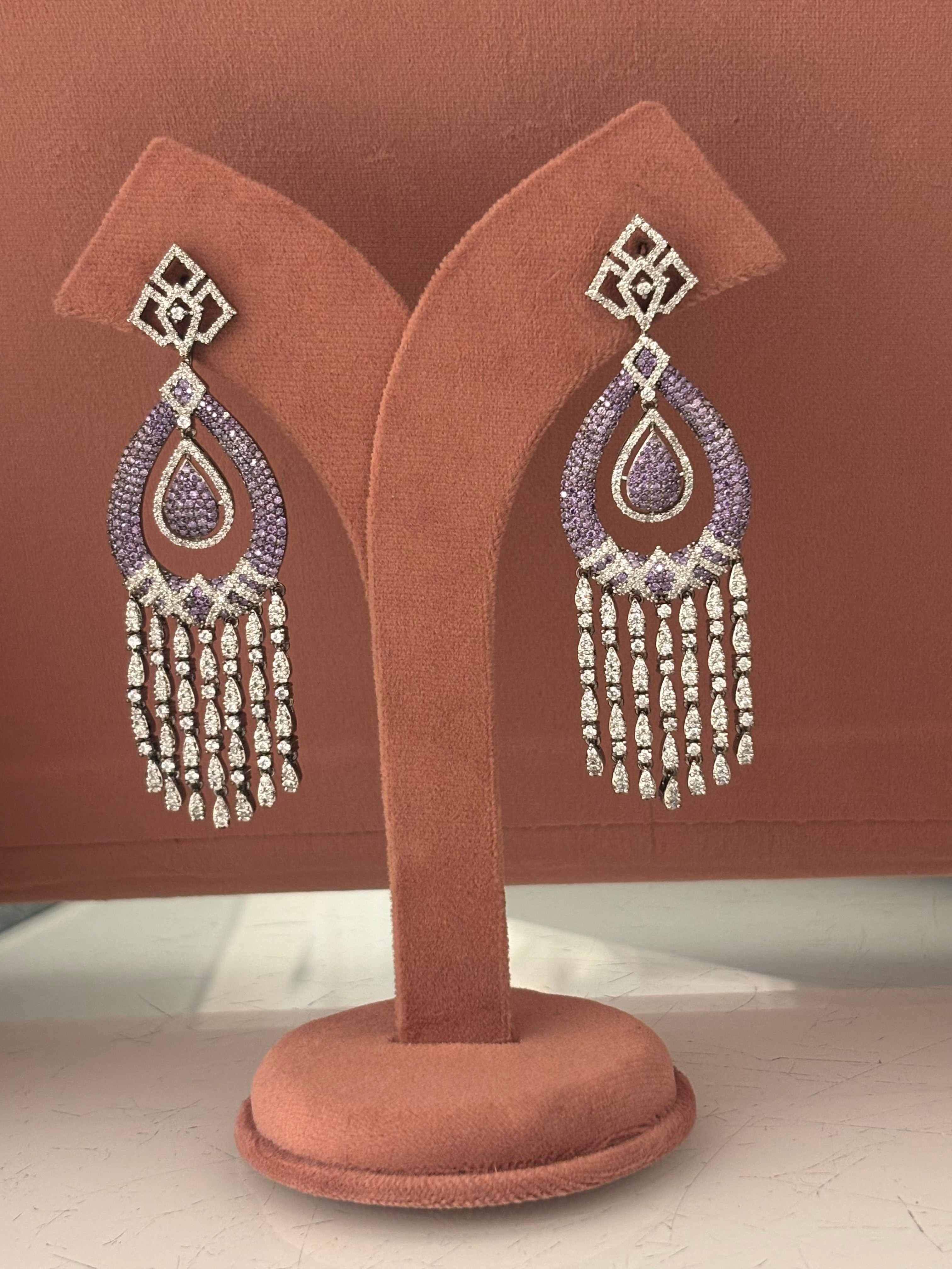 Lyra Diamond Layered Earrings