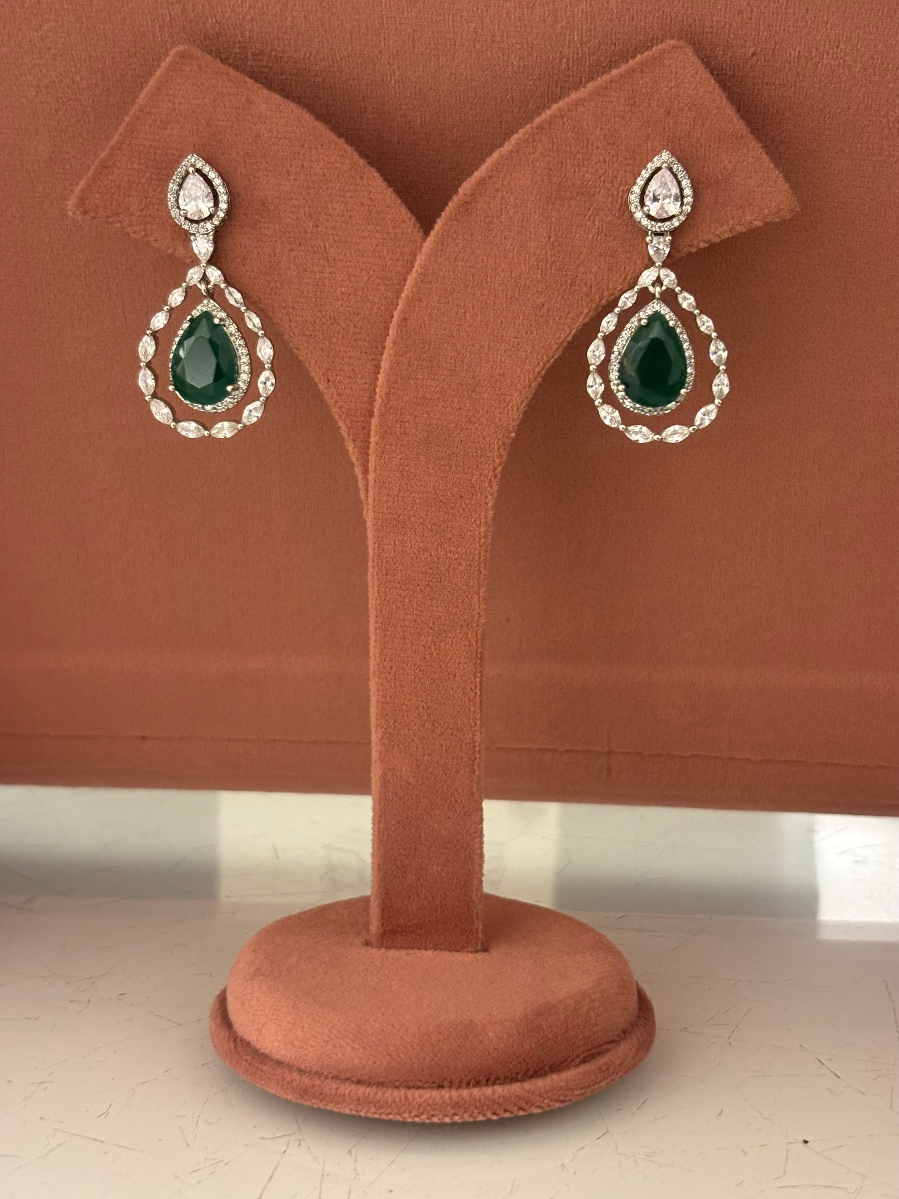 Elara Diamond Drop Earrings