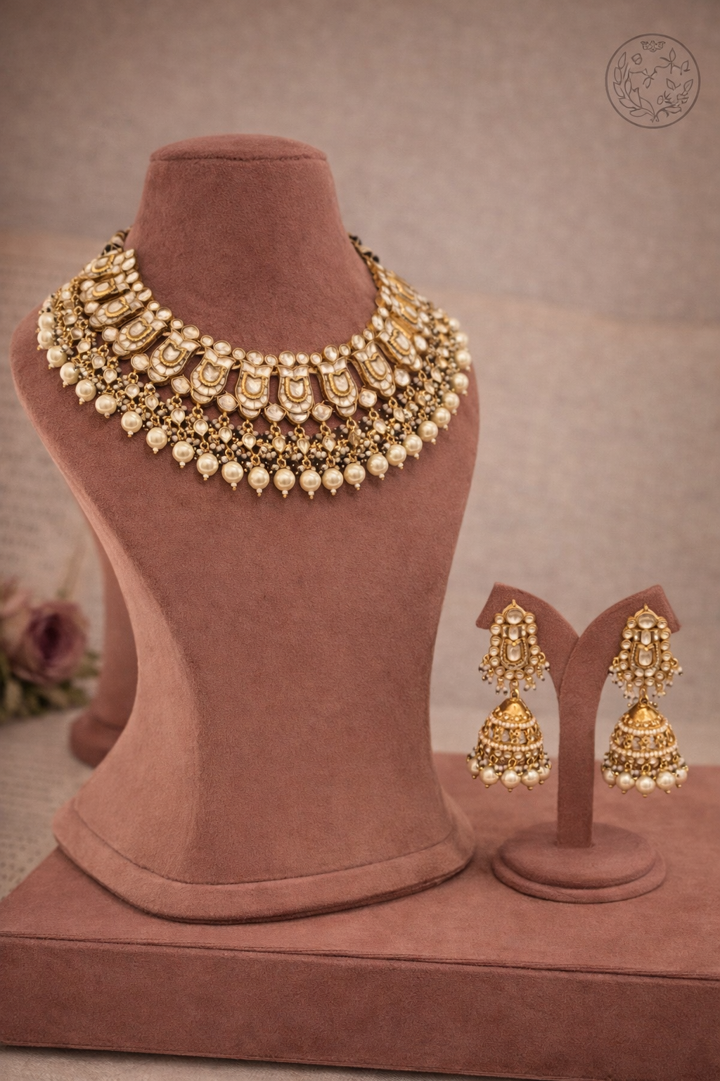 Maharani Pachi Kundan Set