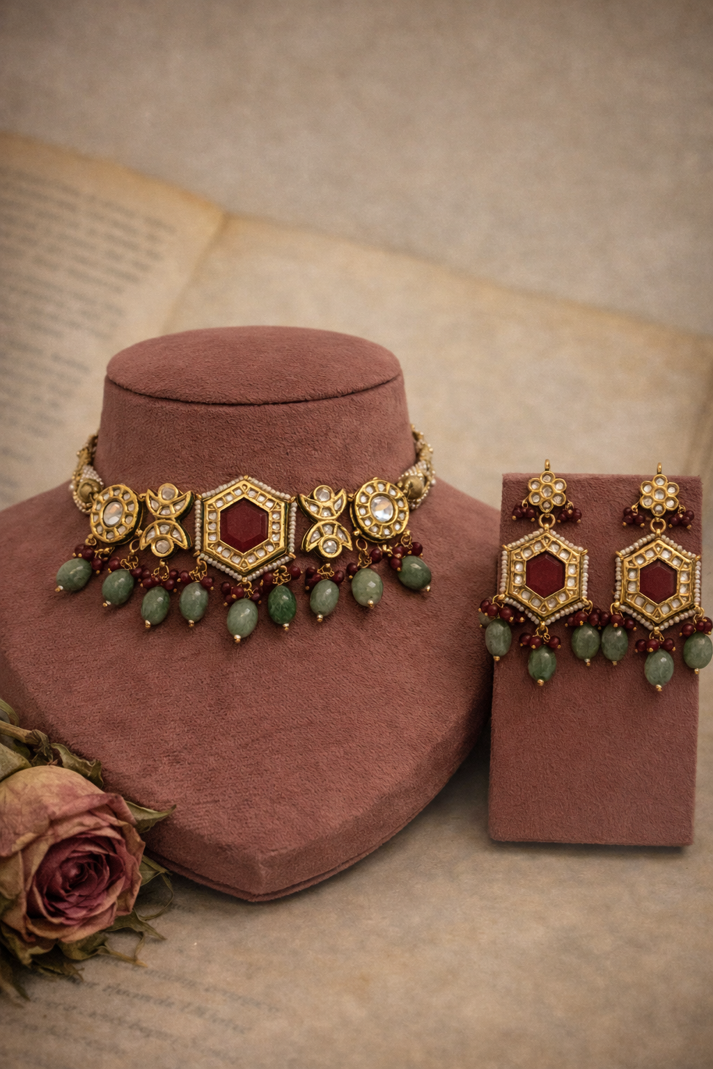 Saran choker set