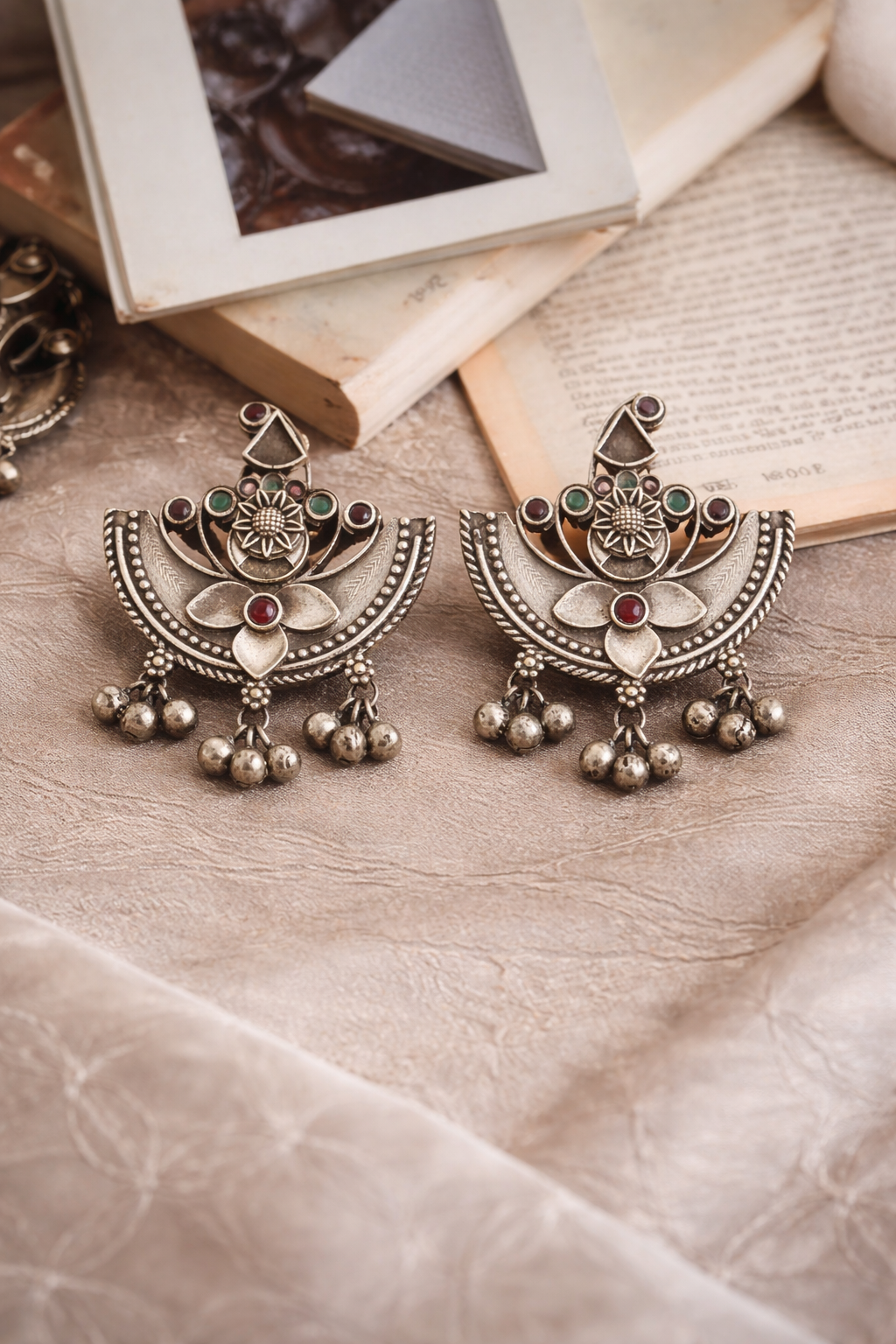 Aaralyn Premium Finish Medium Chandbali Earrings