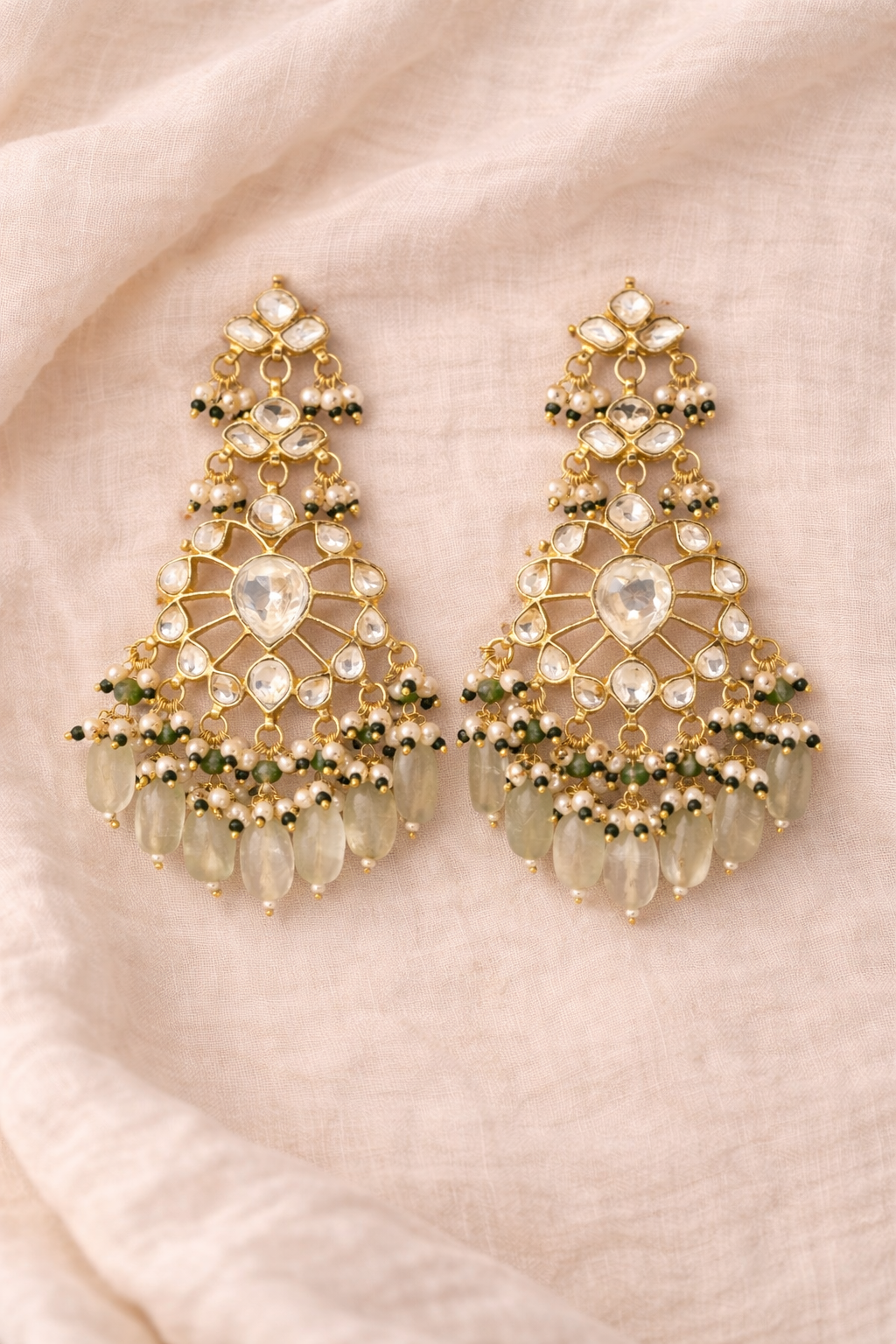 Ira Vintage Cutwork Chandbali