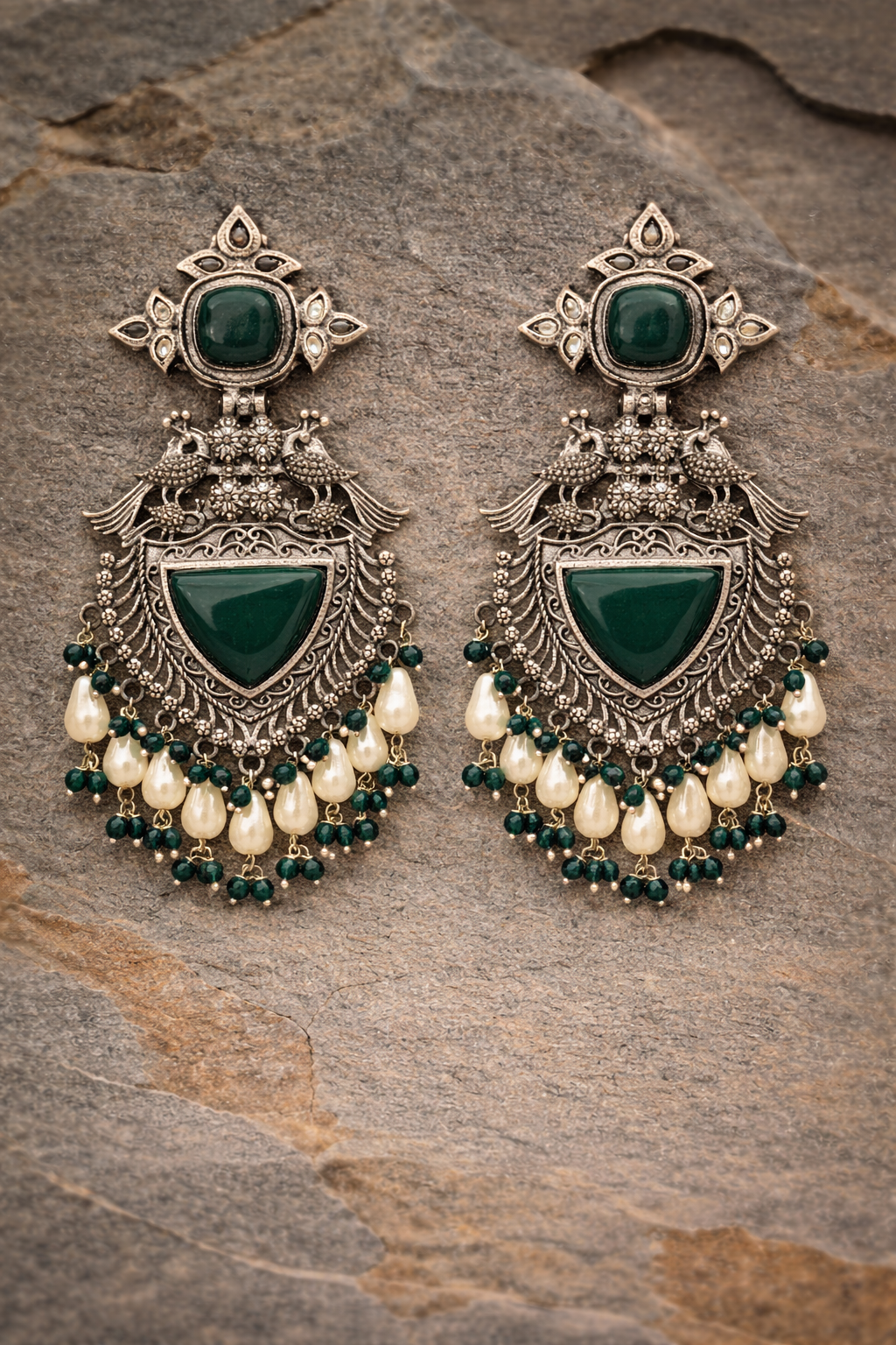 Aaranya German Silver Chandbalis