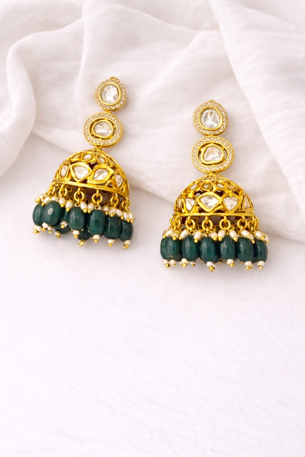 Ruhani Riwaayat Jhumkas – Classic Ethnic Statement Earrings