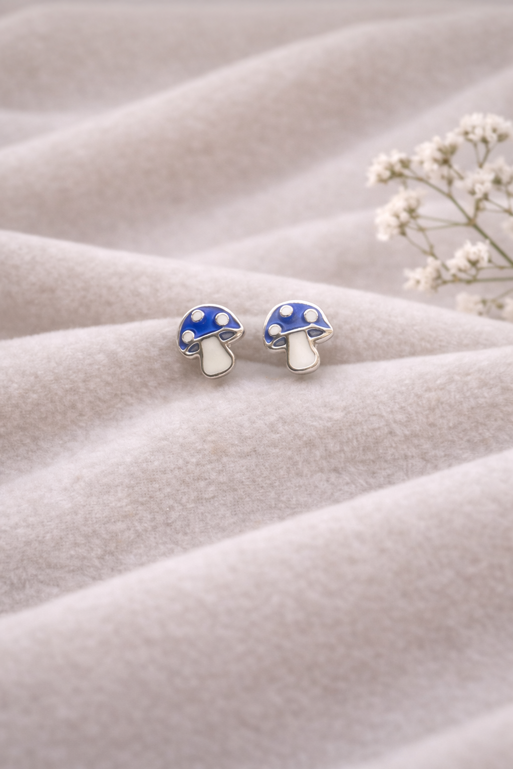Mushie Sparkle Silver Studs (92.5 Italian Silver) 🍄