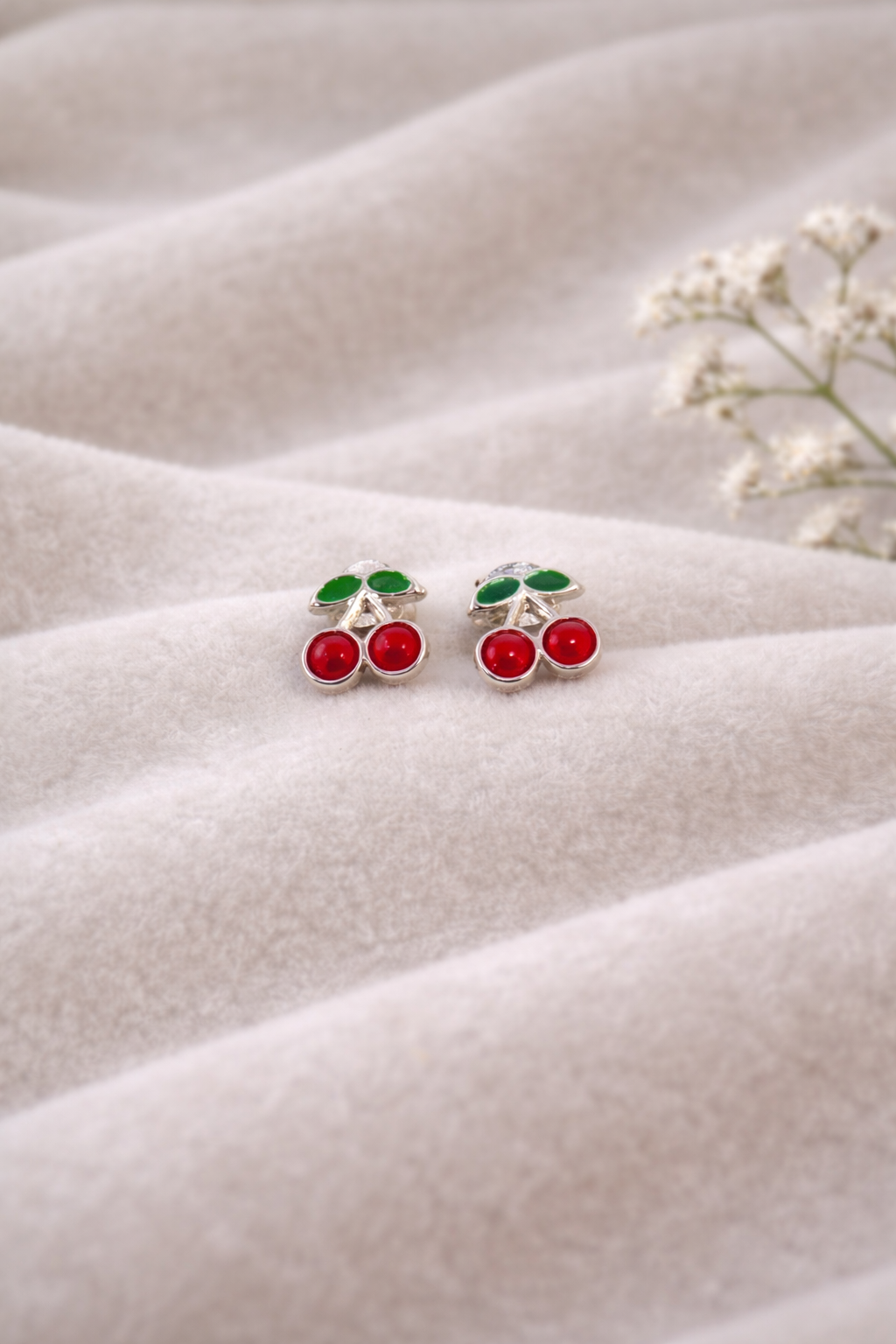 Tiny Berry Silver Studs (92.5 Silver)