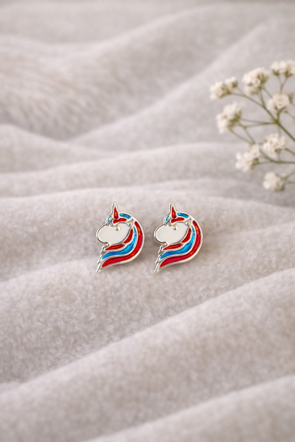 Unicorn Twinkle Silver Studs (92.5 Silver)