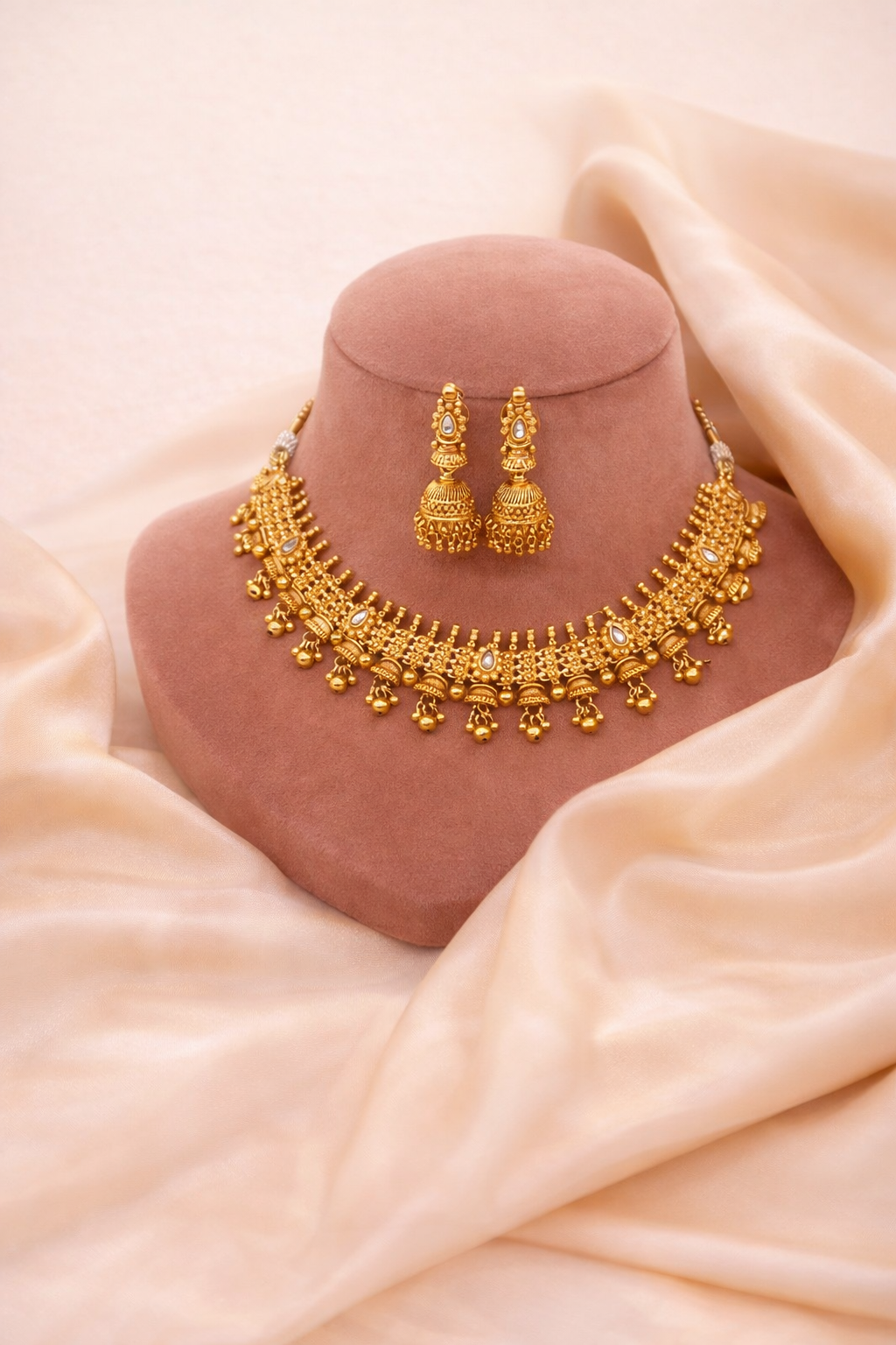 Kanak Aangan Temple Necklace Set