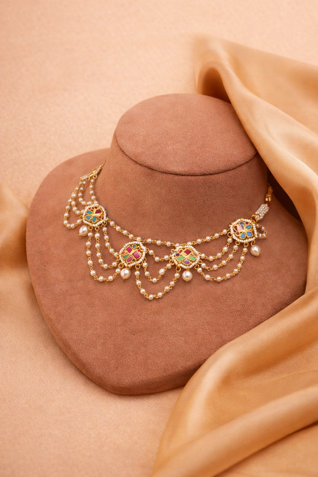 Rangrez Noor Pearl Necklace