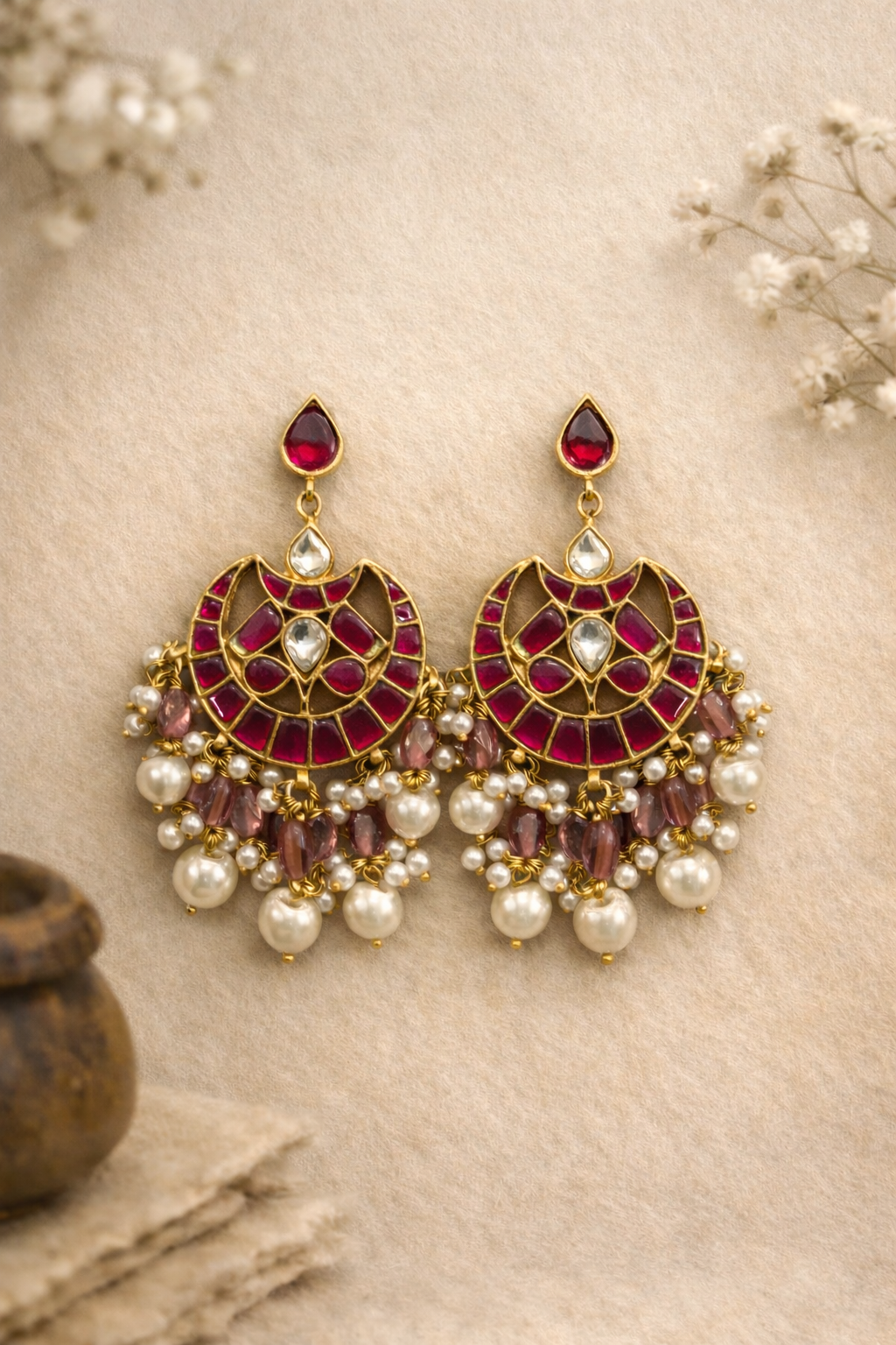 Gulnaar Chandrika Earrings