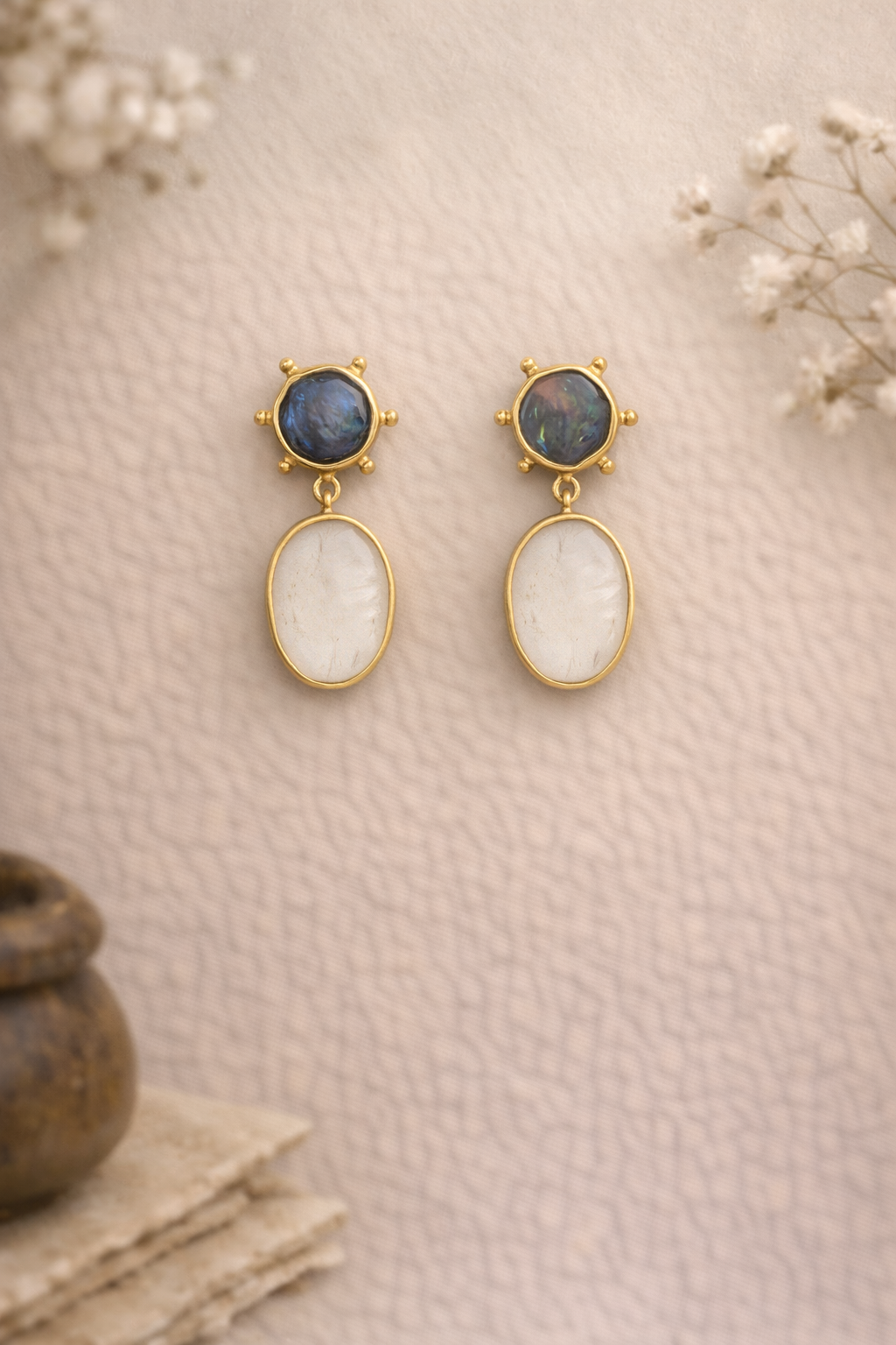 Neel-Chandrika Drop Earrings