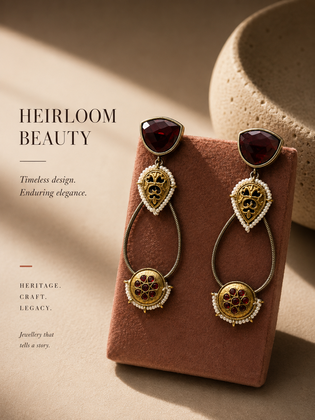 Heirloom drop earrings