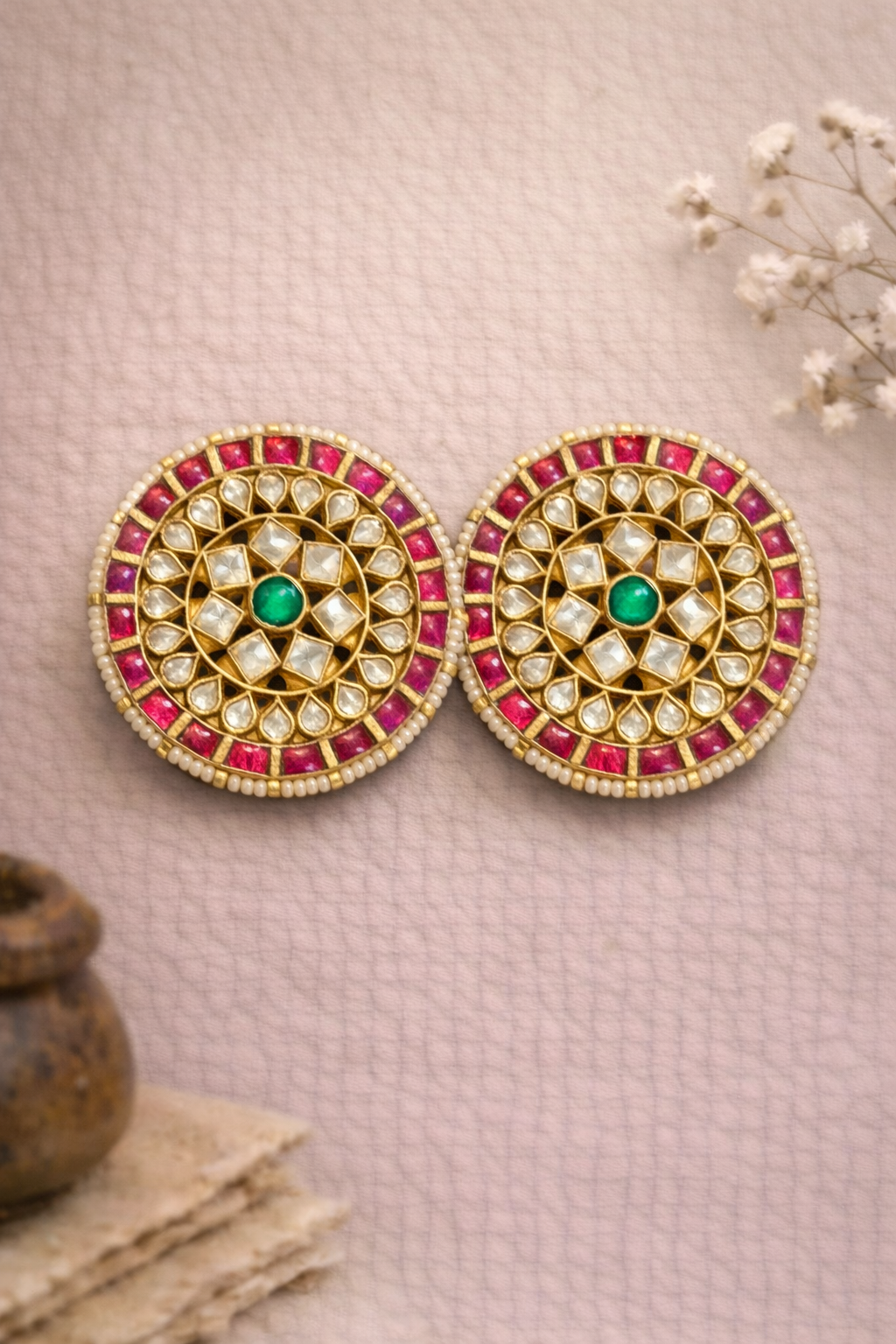 Rangrez Mandala Stud Earrings