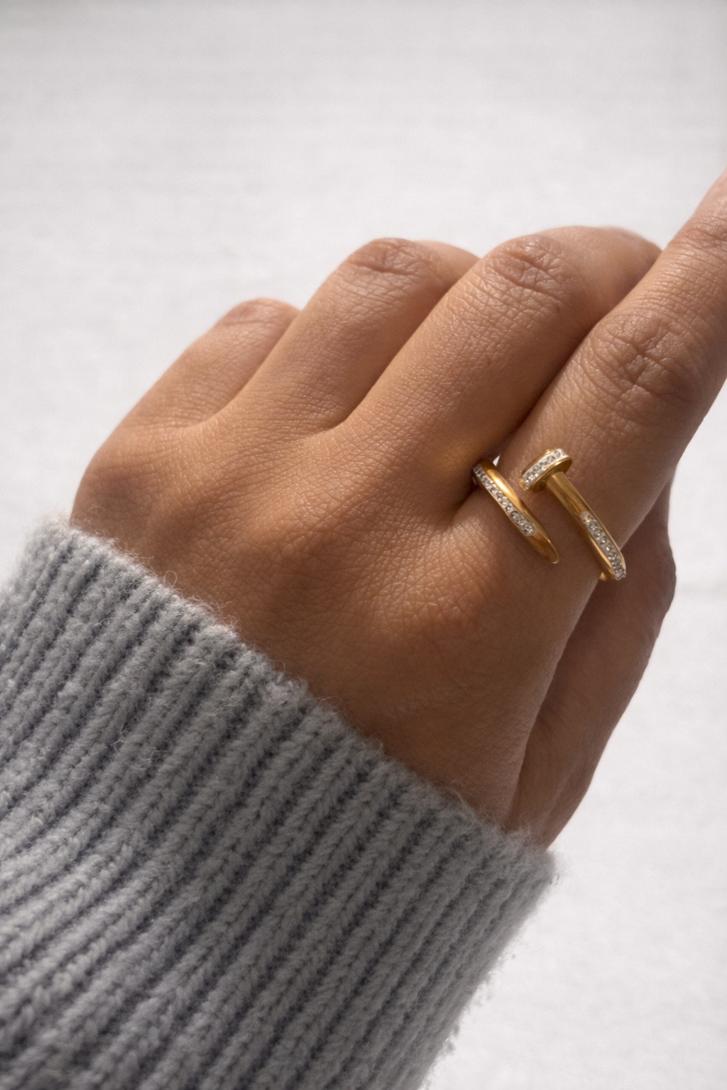 Iltifaat Twin Curve Ring