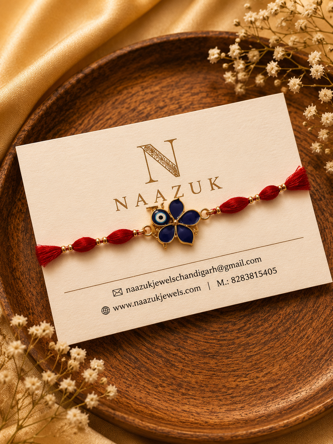 Hamsa Evil Eye Rakhi for Brother | Premium Designer Raksha Bandhan Rakhi