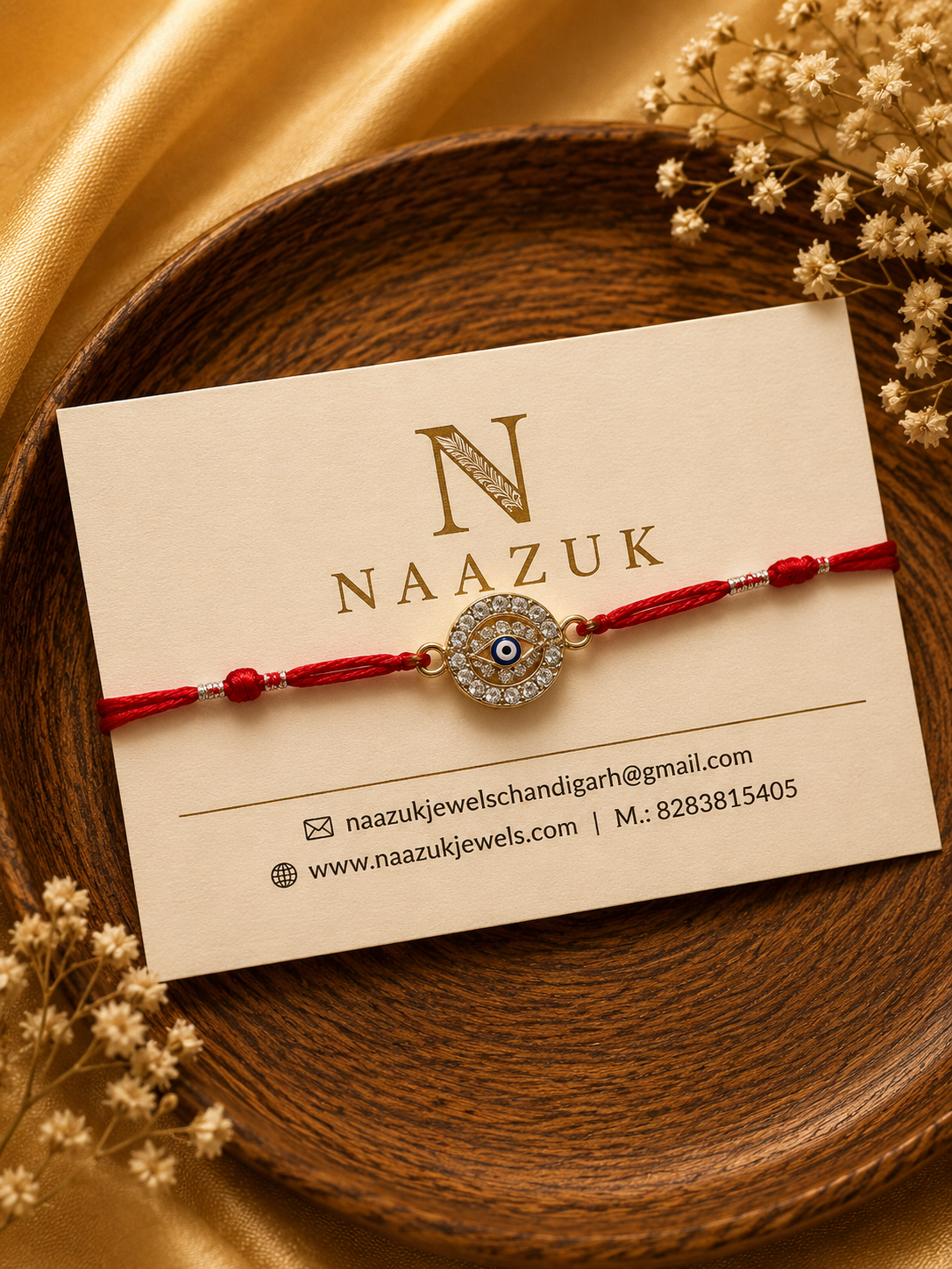 Hamsa Evil Eye Rakhi for Brother | Premium Designer Raksha Bandhan Rakhi