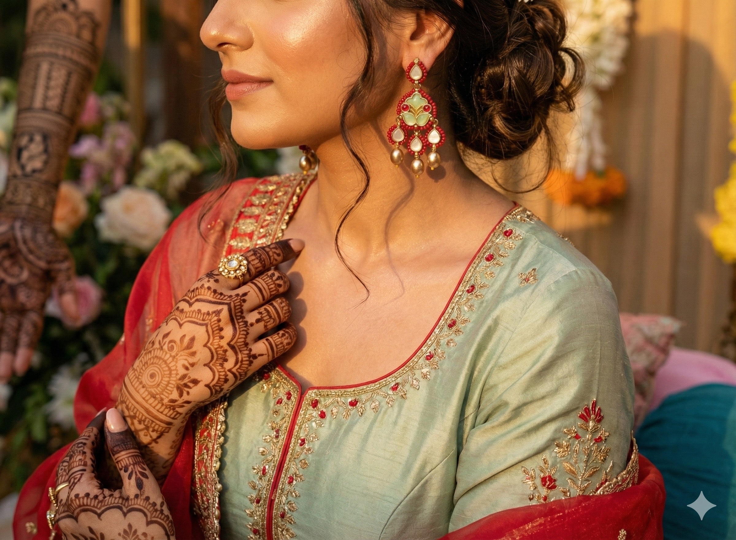 Guncha royal fusion earrings