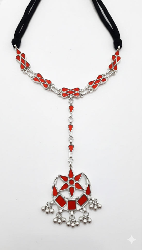 Meer Necklace aka headgear – A Floral Symphony of Elegance