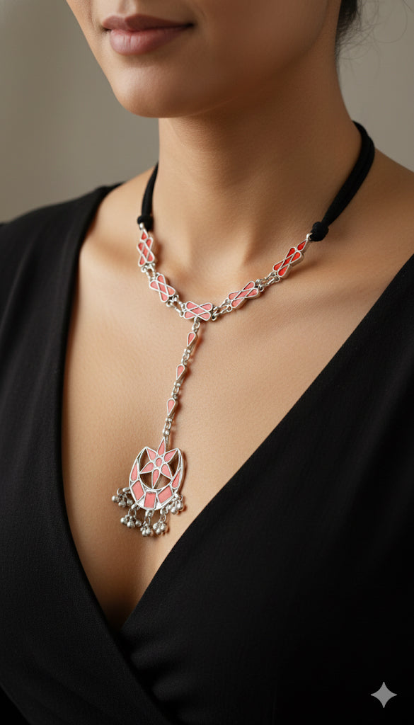 Meer Necklace aka headgear – A Floral Symphony of Elegance